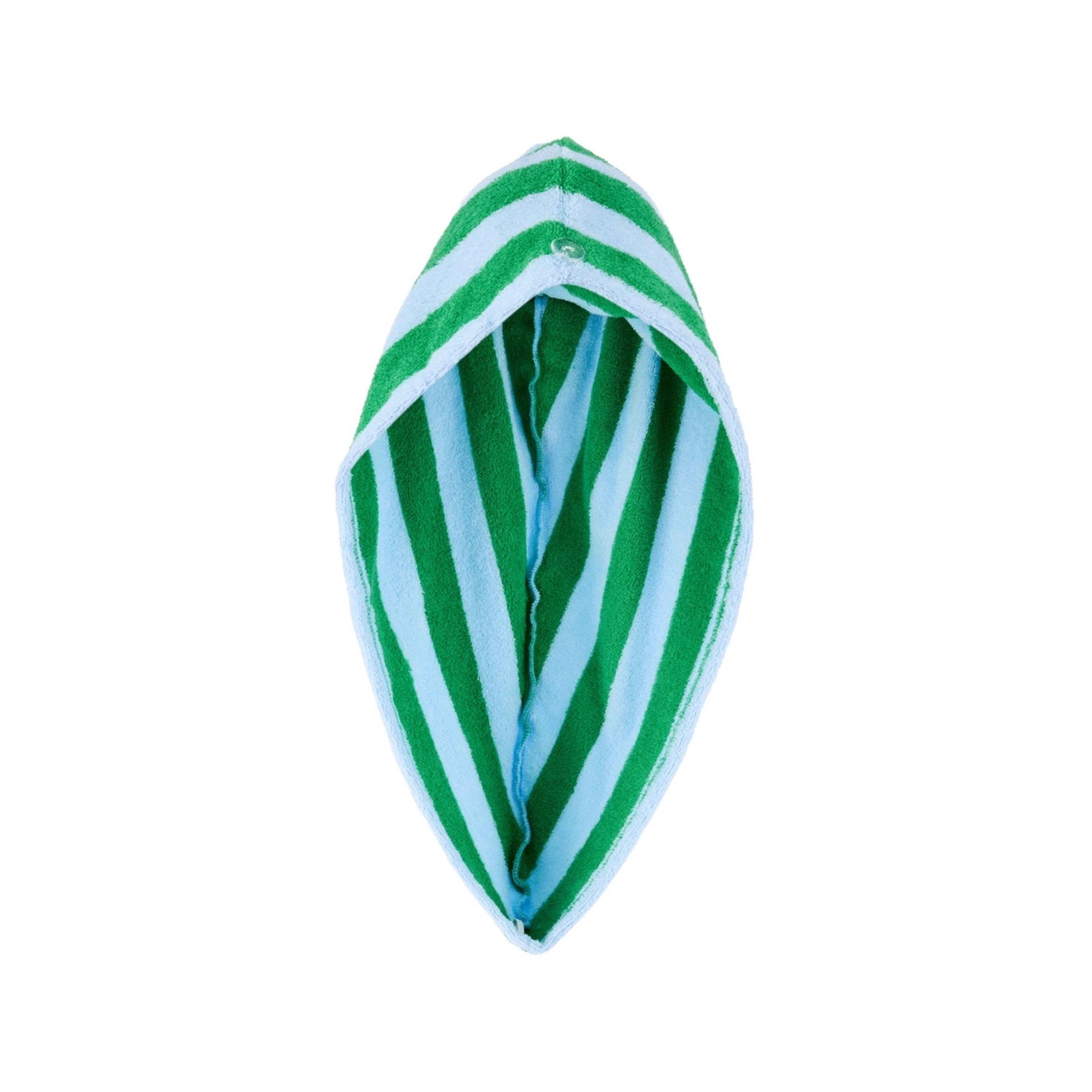1 OXX Bodycare Hair Drying Turban - Blue Green, 1 of 3