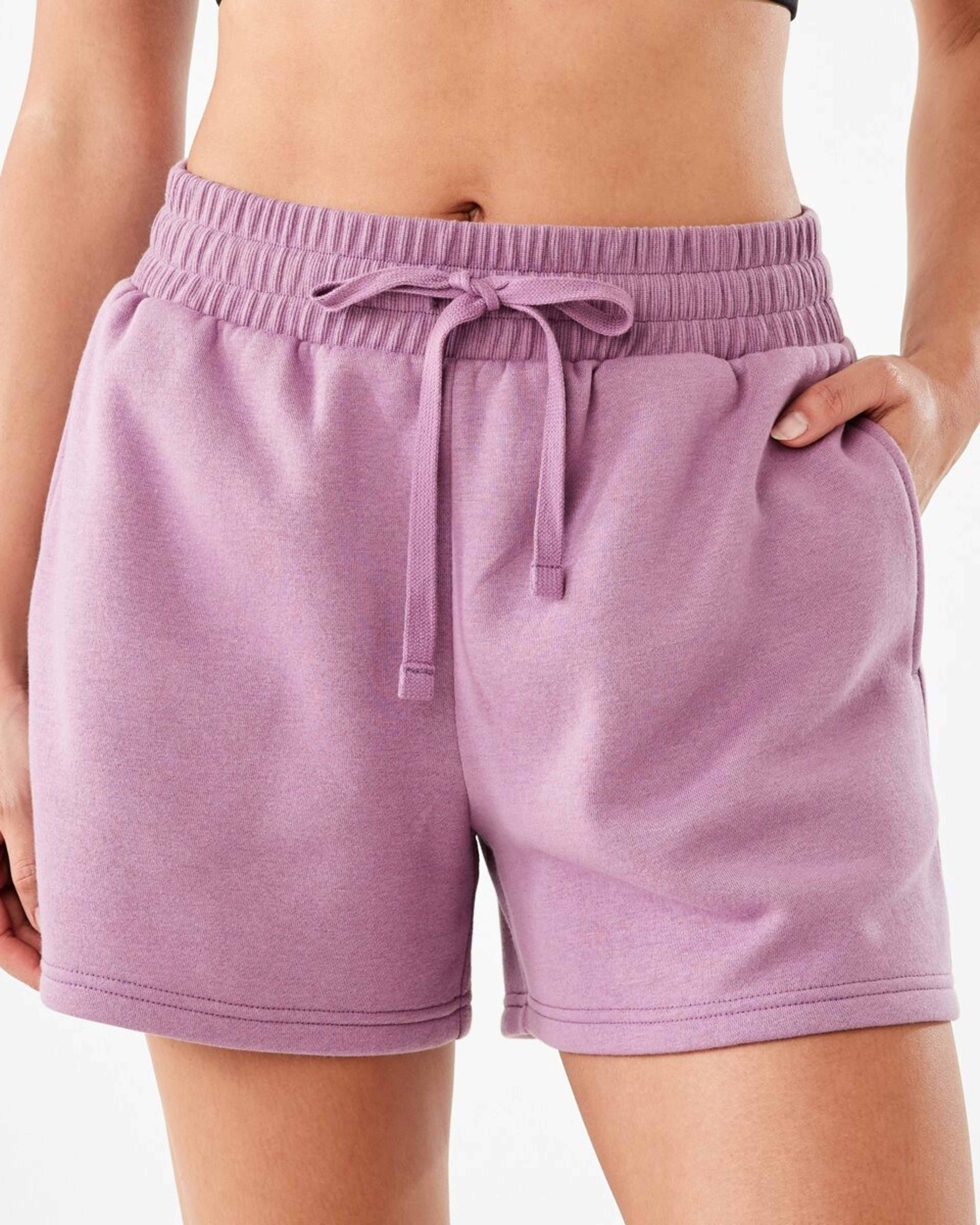1 Active Womens Fleece Shorts Demure Purple