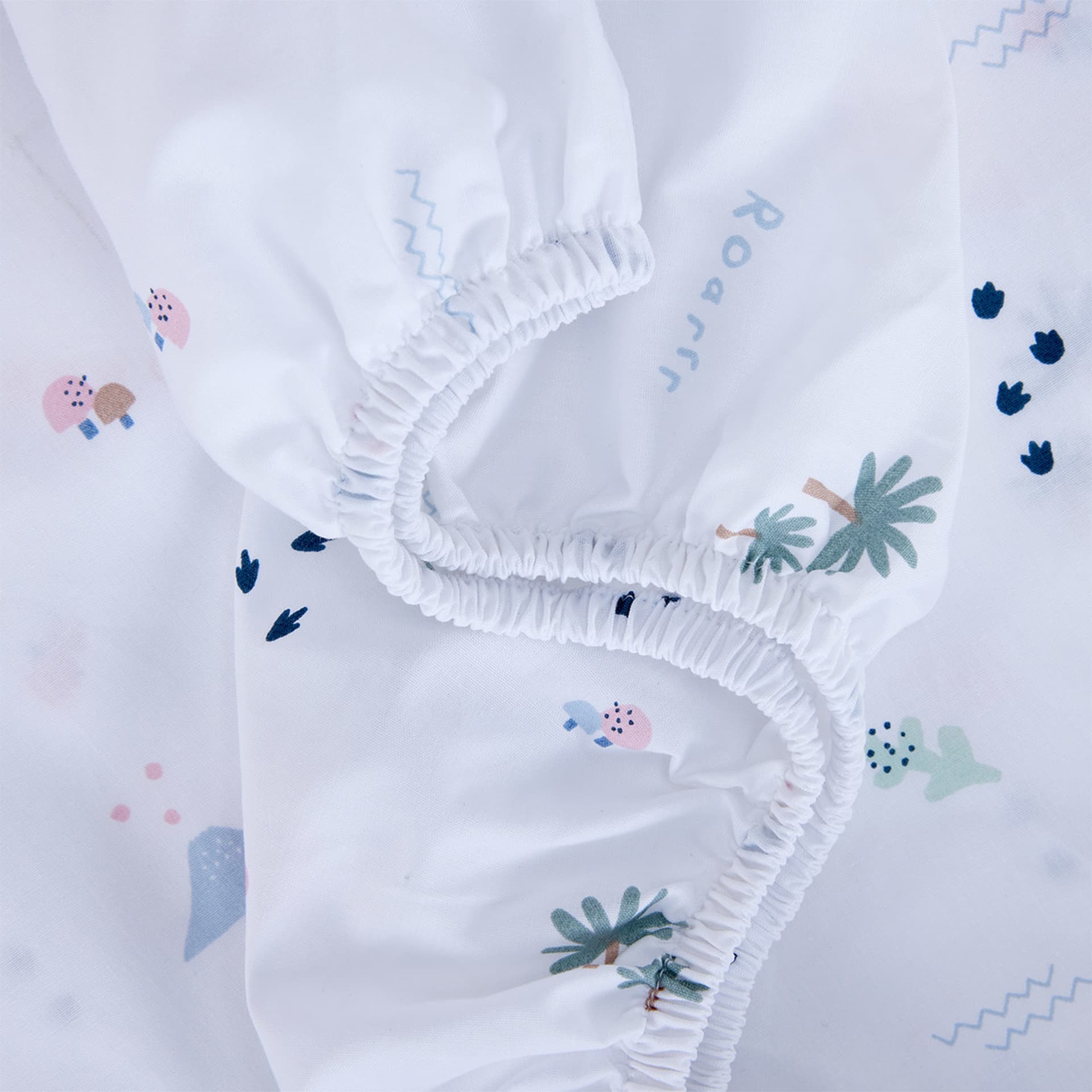 2 Pack Organic Cotton Fitted Cot Sheets Dino Print Kmart