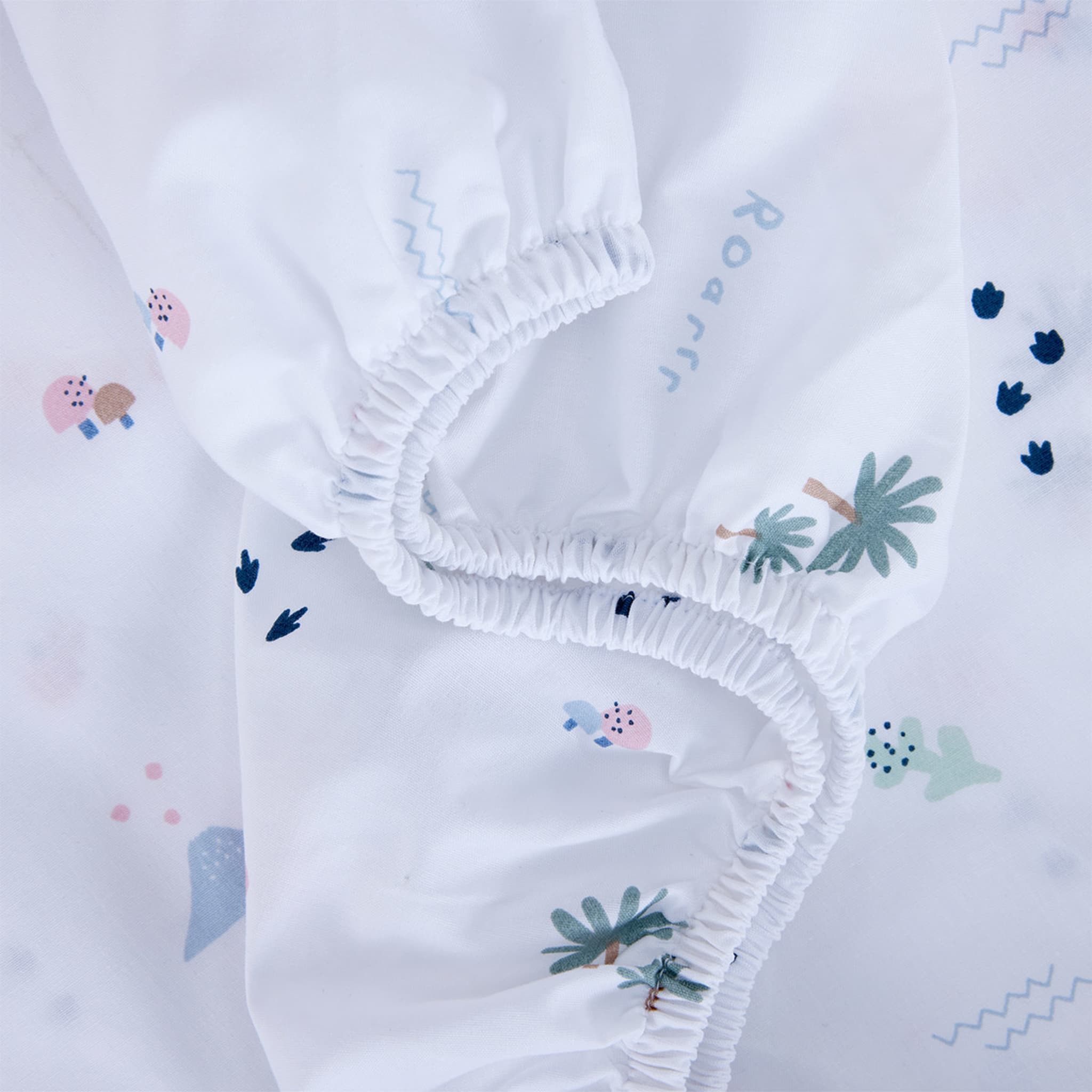 2 Pack Organic Cotton Fitted Cot Sheets Dino Print Kmart