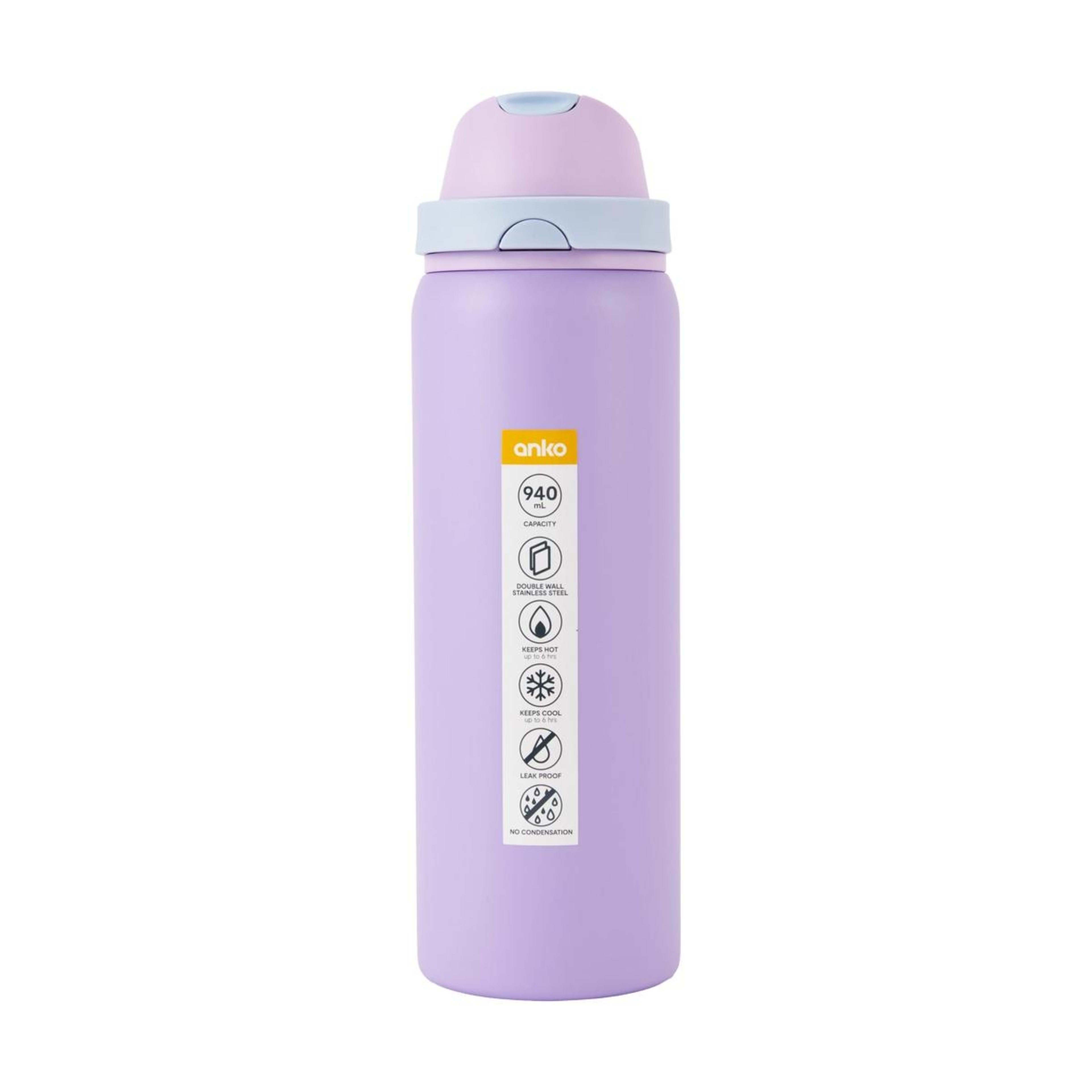 7 940ml Lilac Dual Function Drink Bottle, 7 of 7