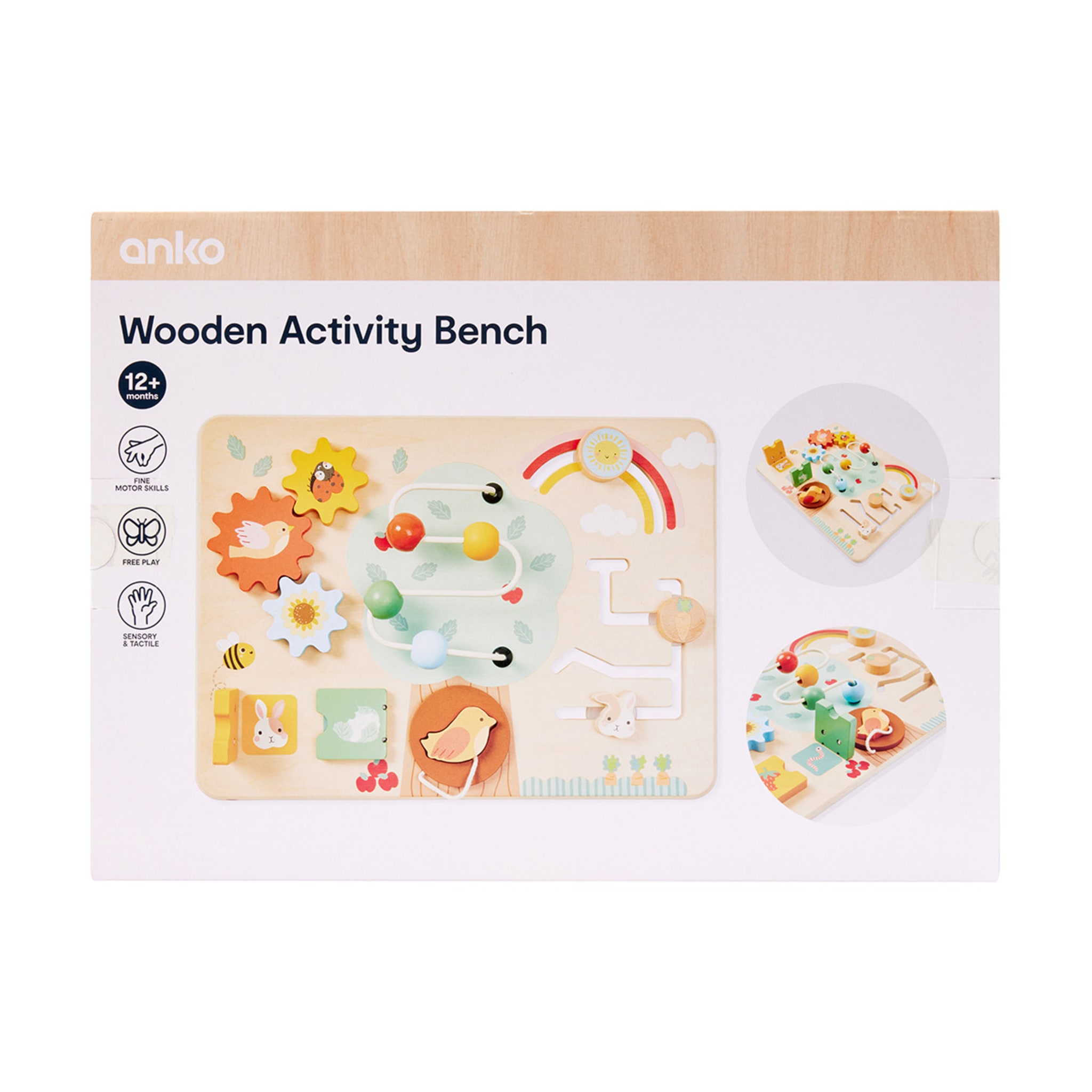 Wooden Activity Bench - Kmart
