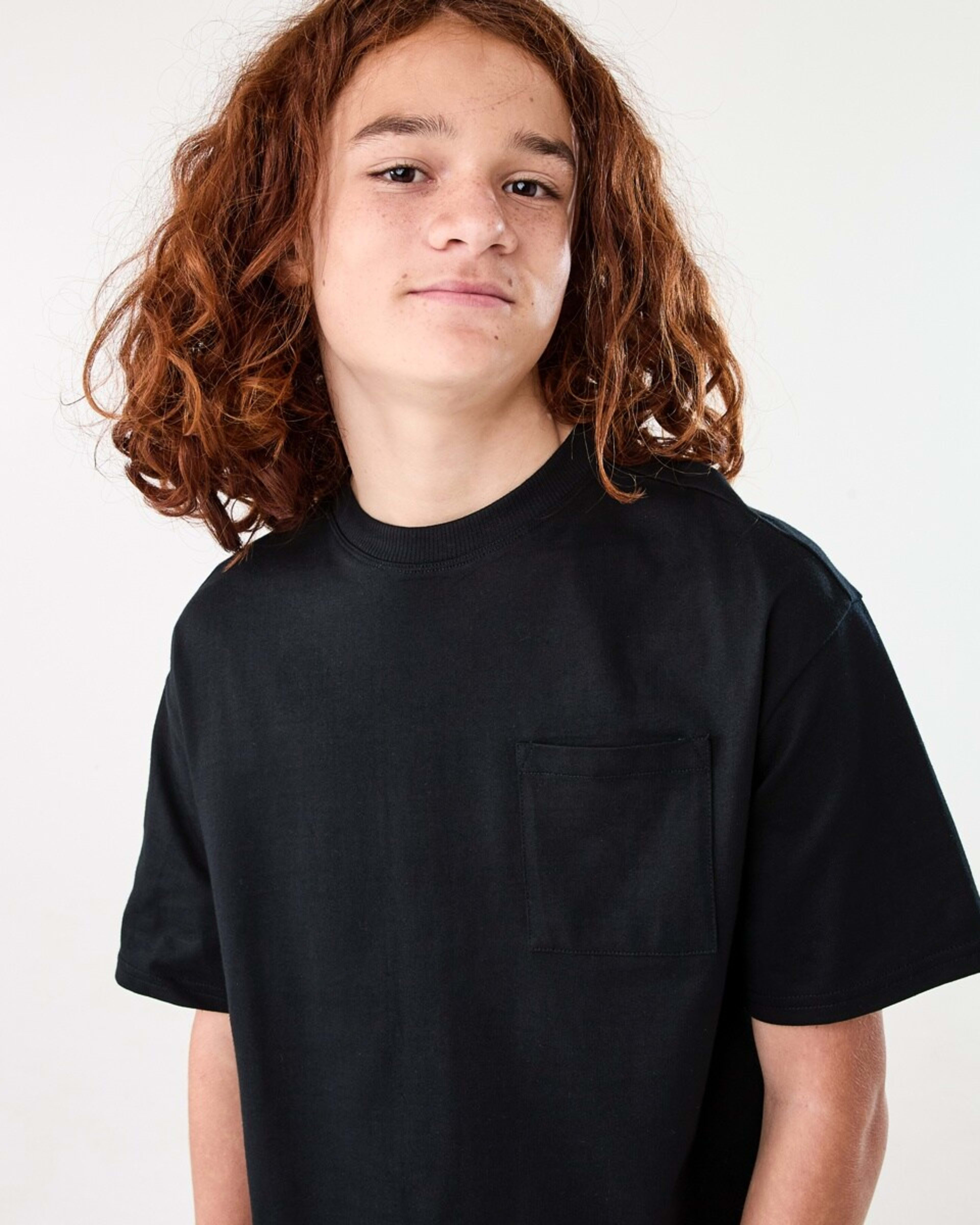 3 Short Sleeve Oversized T-shirt BLACK, 3 of 7