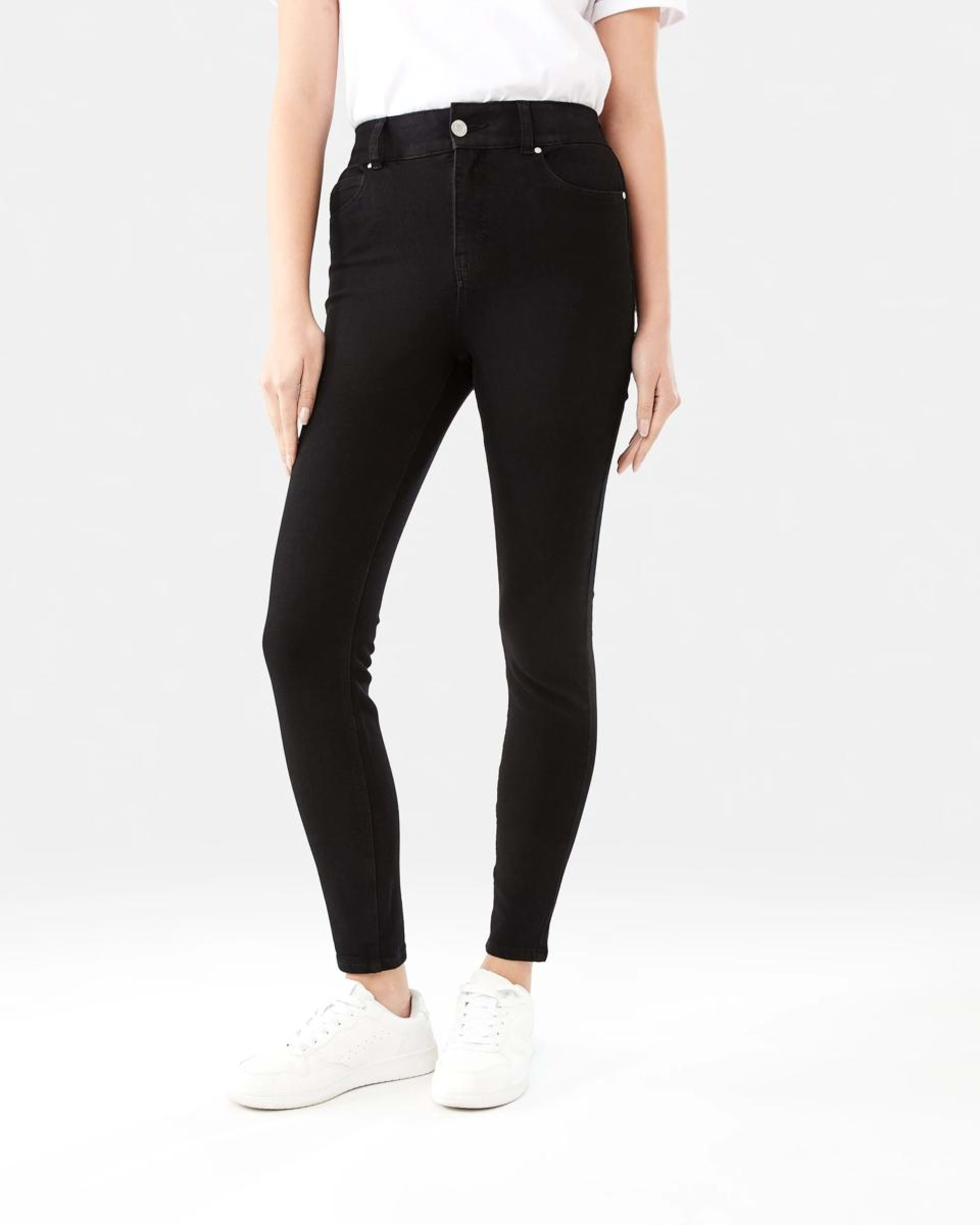 1 Shapewear Jeans BLACK WASH, 1 of 8