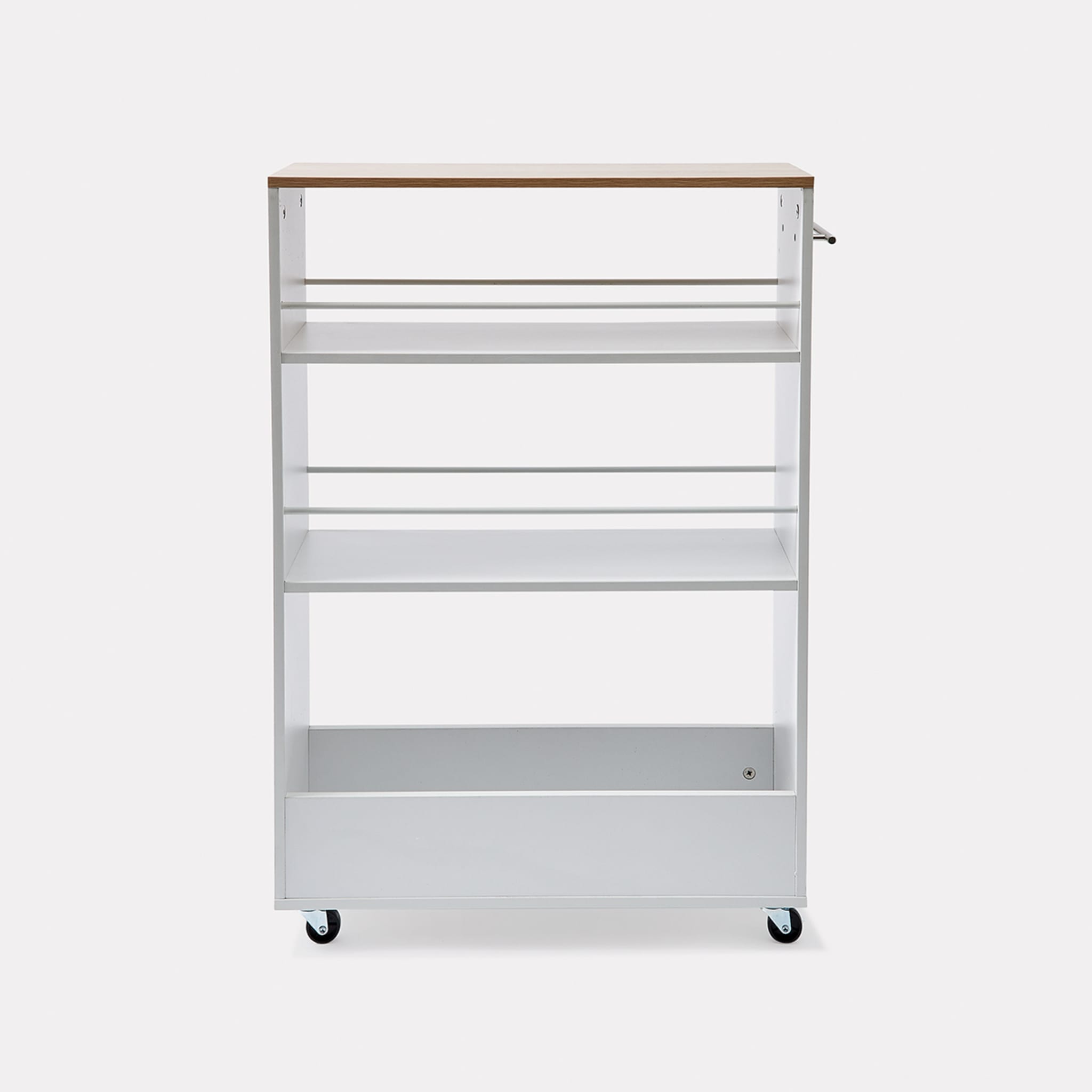White Slimline Trolley Kmart