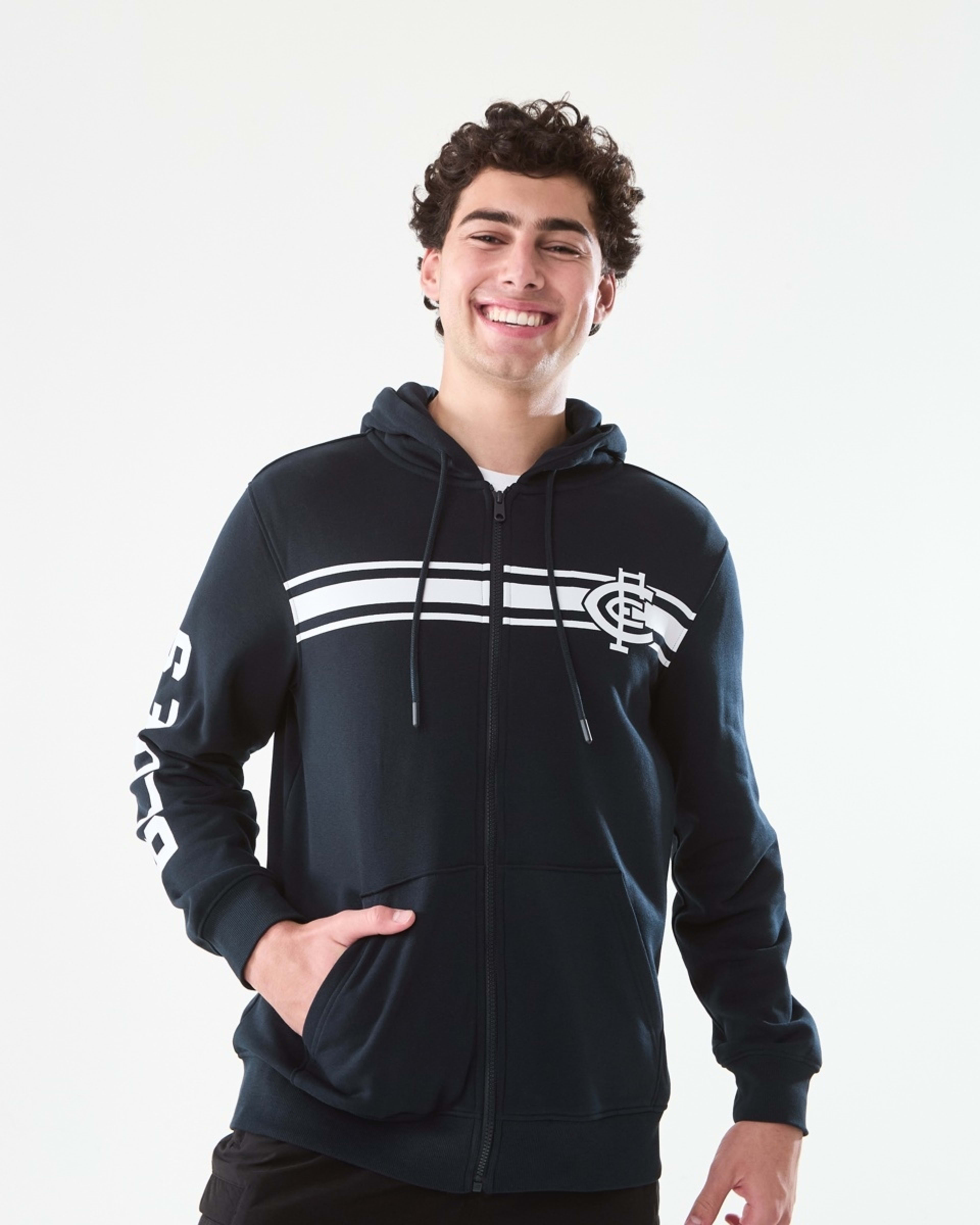 3 Official AFL Adult Zip Through Hoodie Carlton, 3 of 10