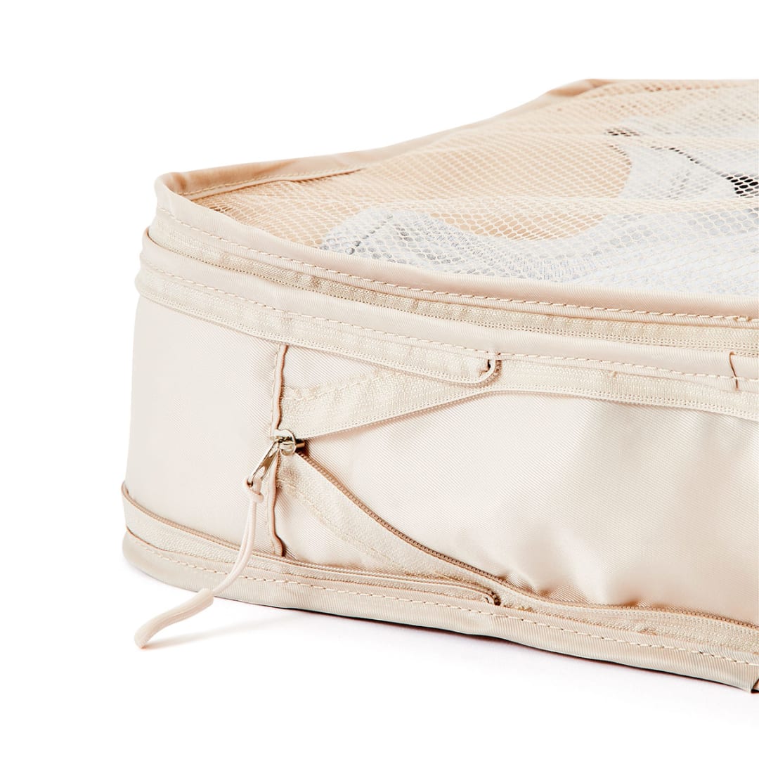 2 Piece Large Compression Packing Cubes Taupe Kmart NZ