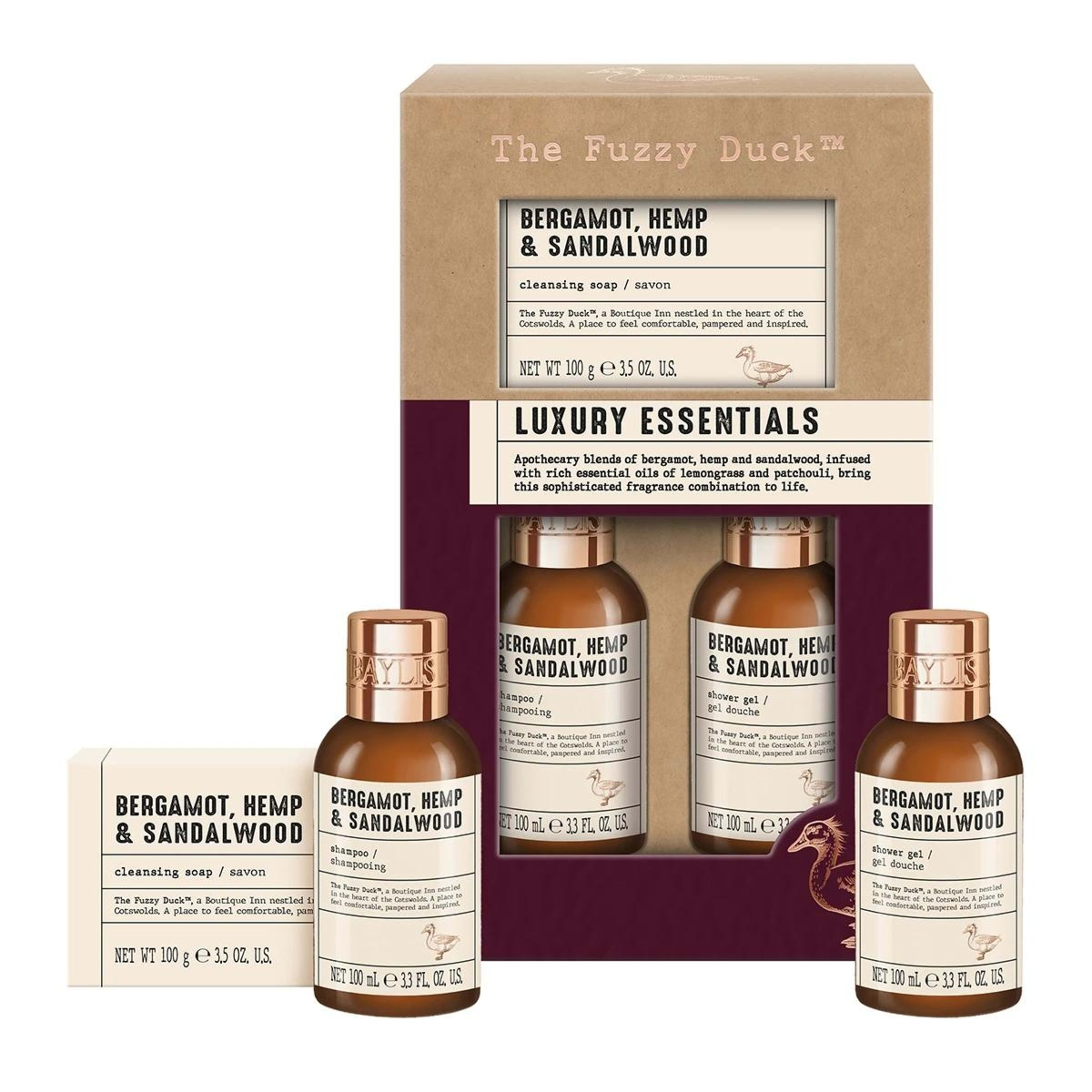 2 Baylis and Harding The Fuzzy Duck Luxury Essentials Set - Bergamot, Hemp and Sandalwood, 2 of 4
