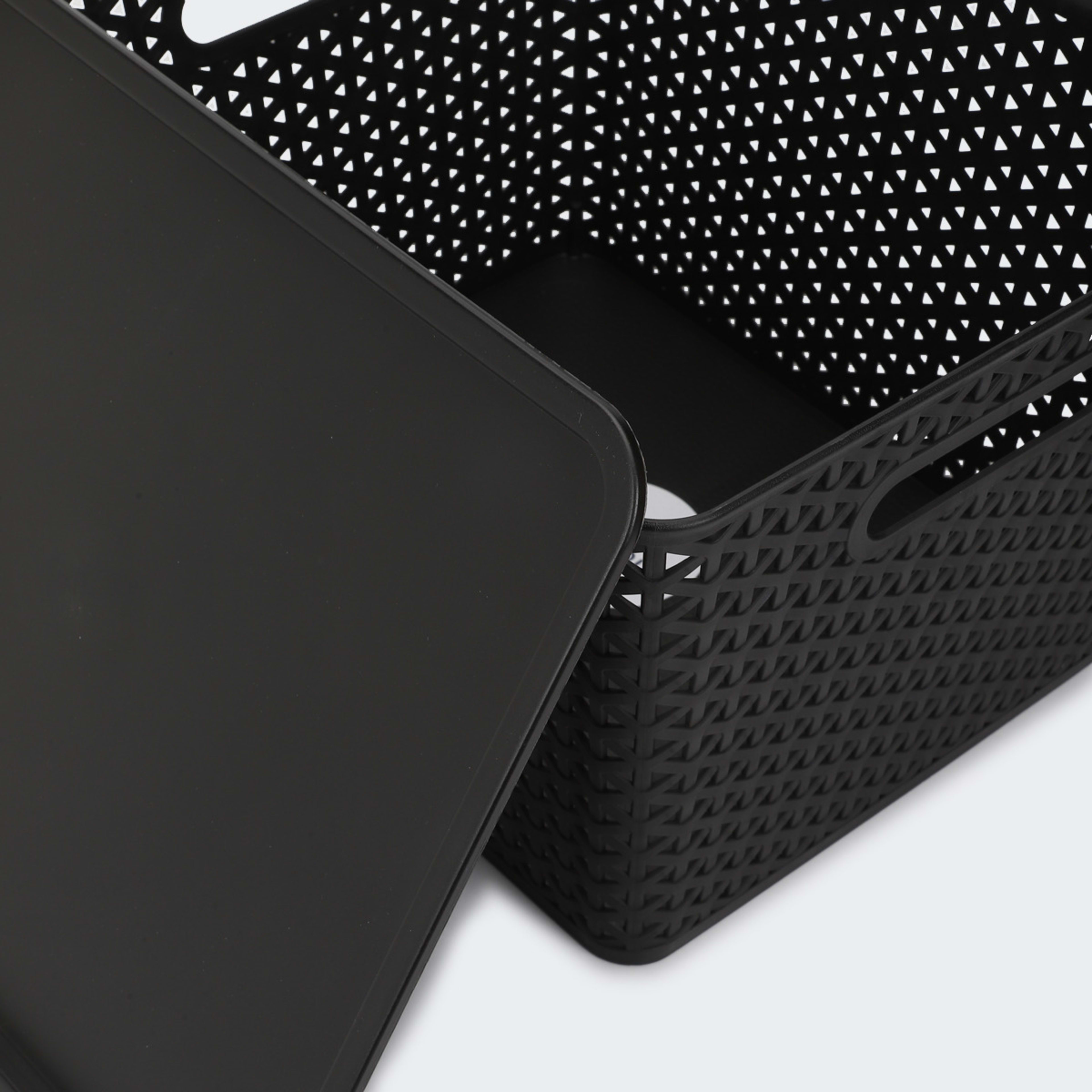 Storage Container with Lid Large, Black Kmart