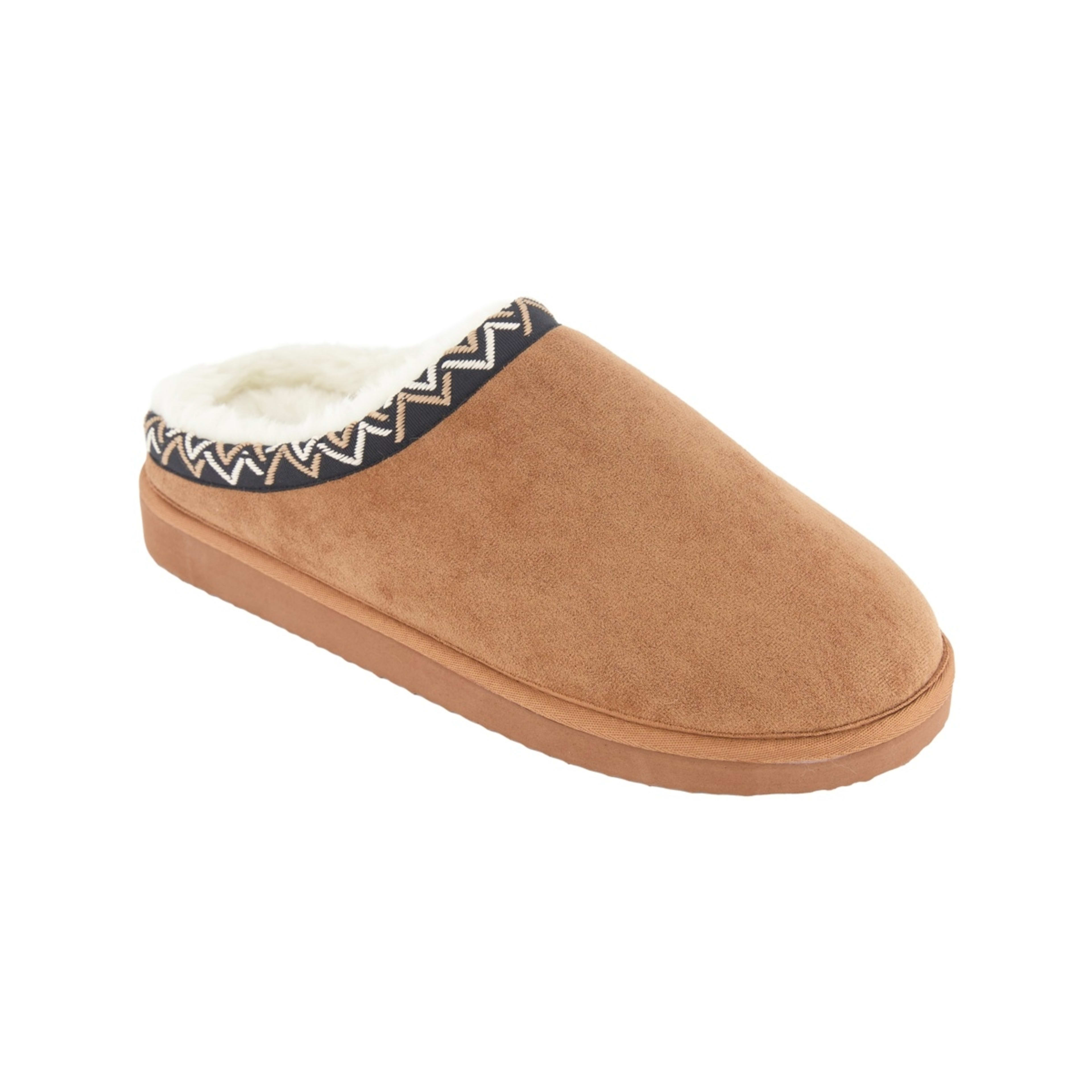 1 Trim Slippers Chocolate Brown, 1 of 3