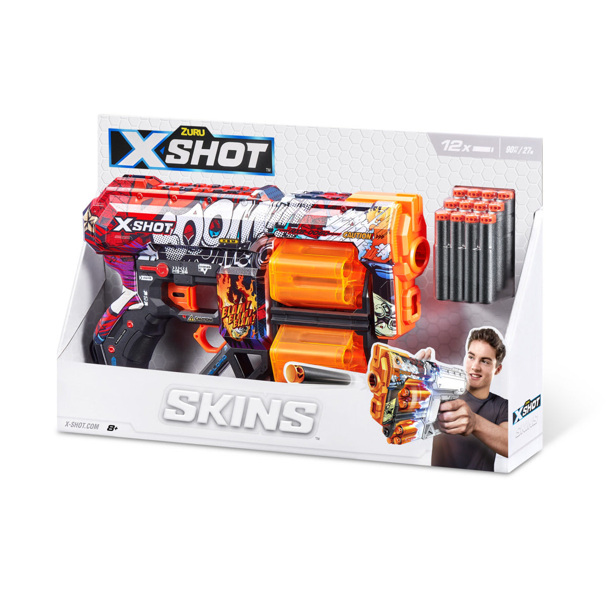 Zuru XShot Skins Dread Dart Blaster Boom Kmart