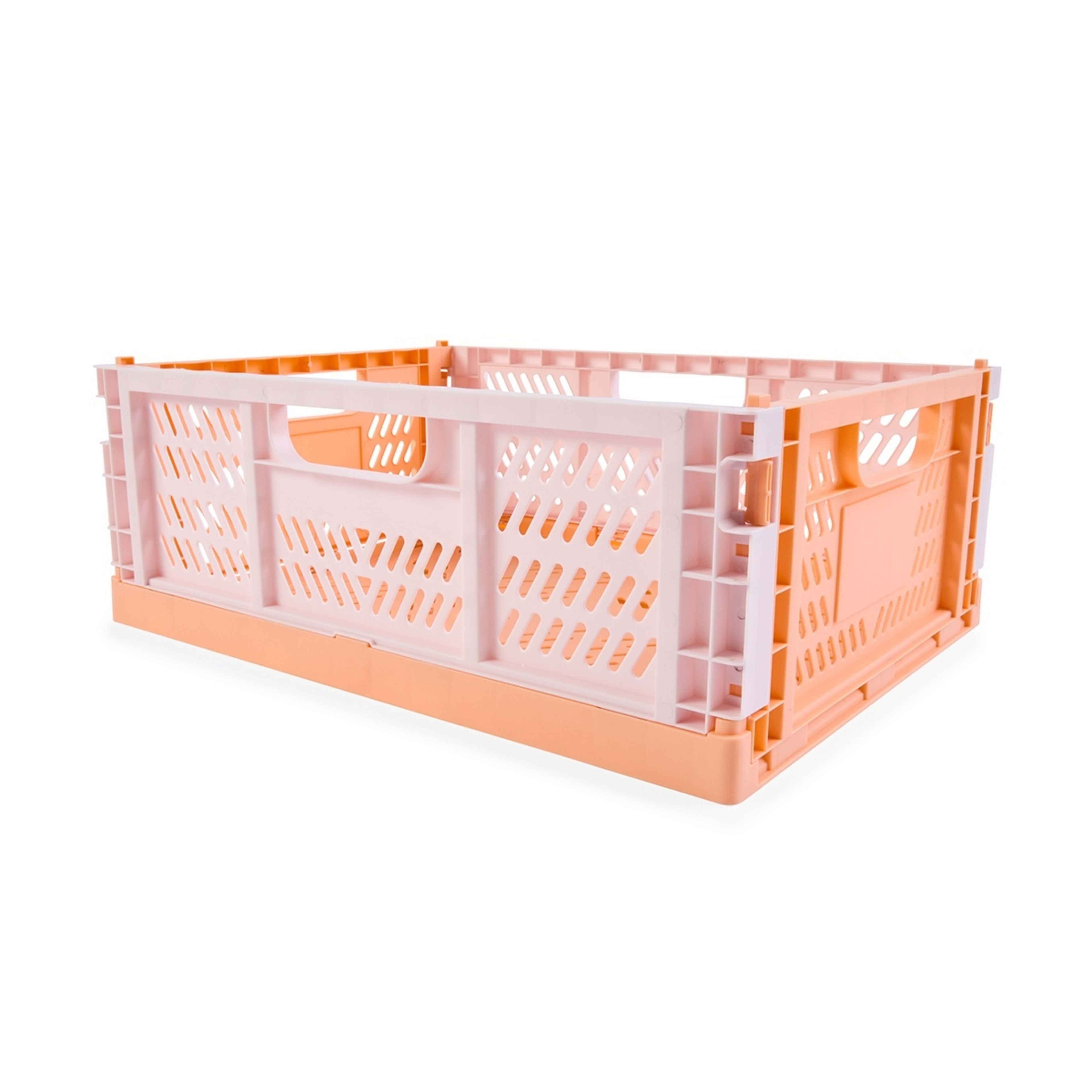 1 15L Collapsible Crate - Medium, Peach, 1 of 10