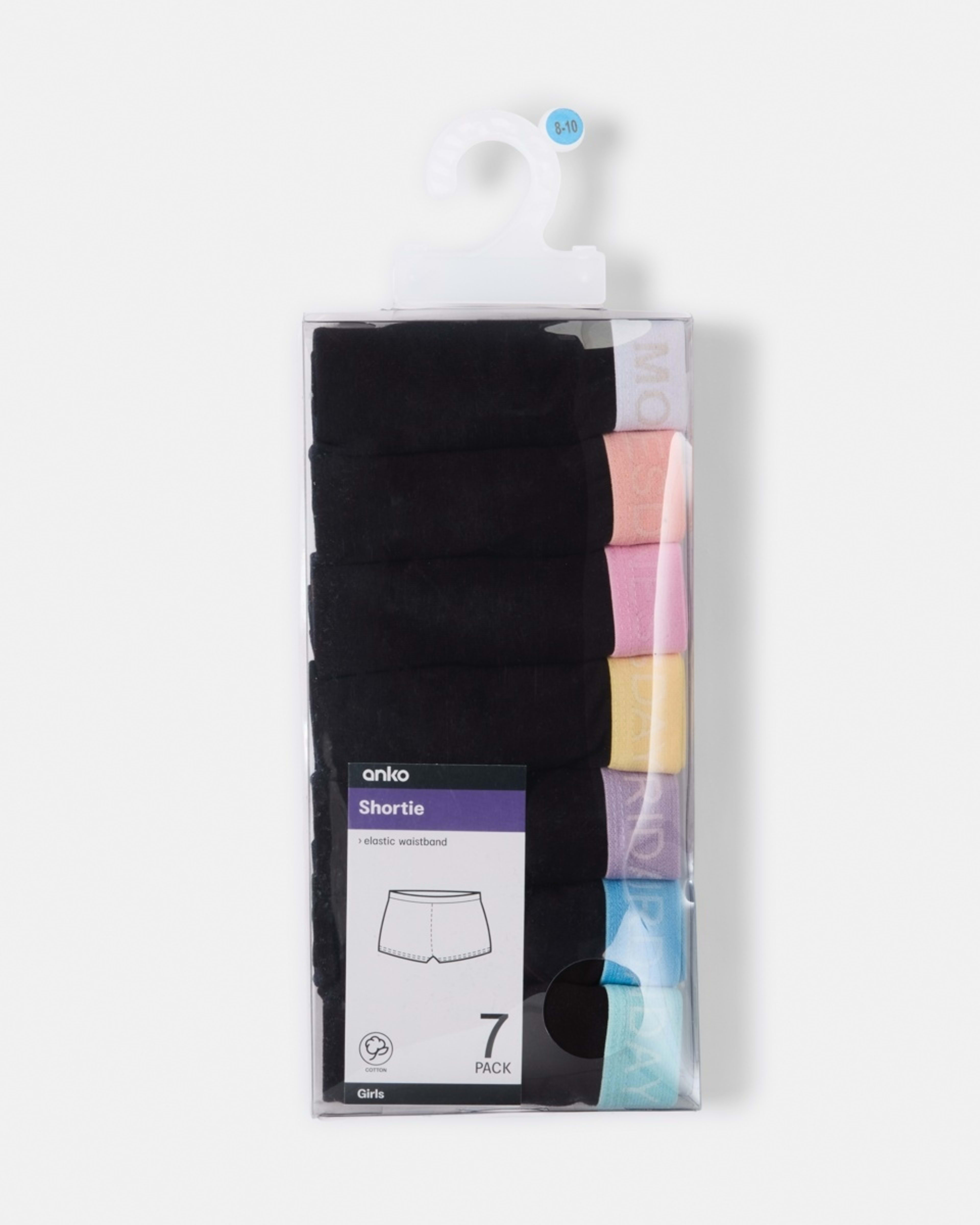 10 7 Pack Shorties BLACK SHORT MULTI, 10 of 10