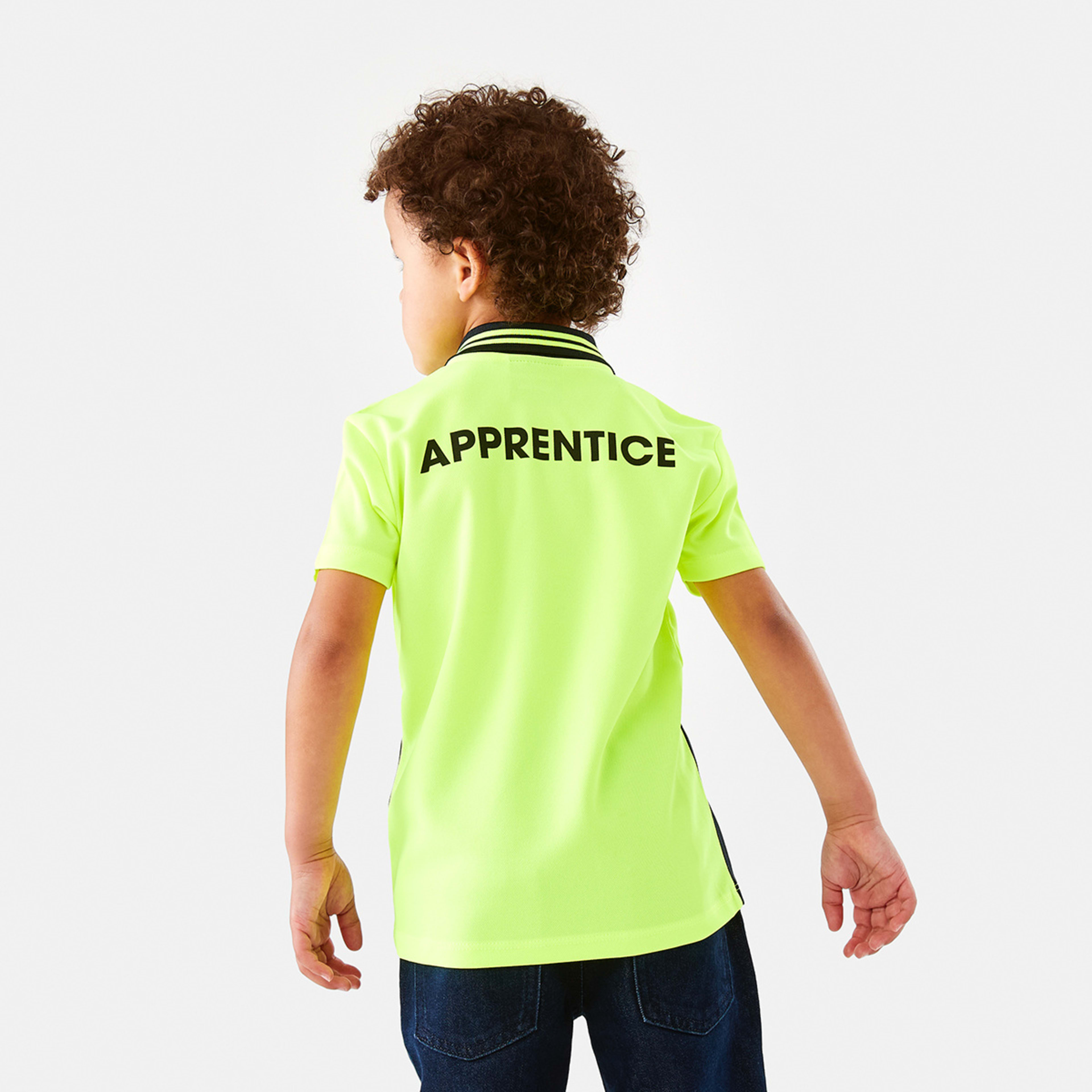 2 Mini Me Work Polo T-shirt Yellow, 2 of 9