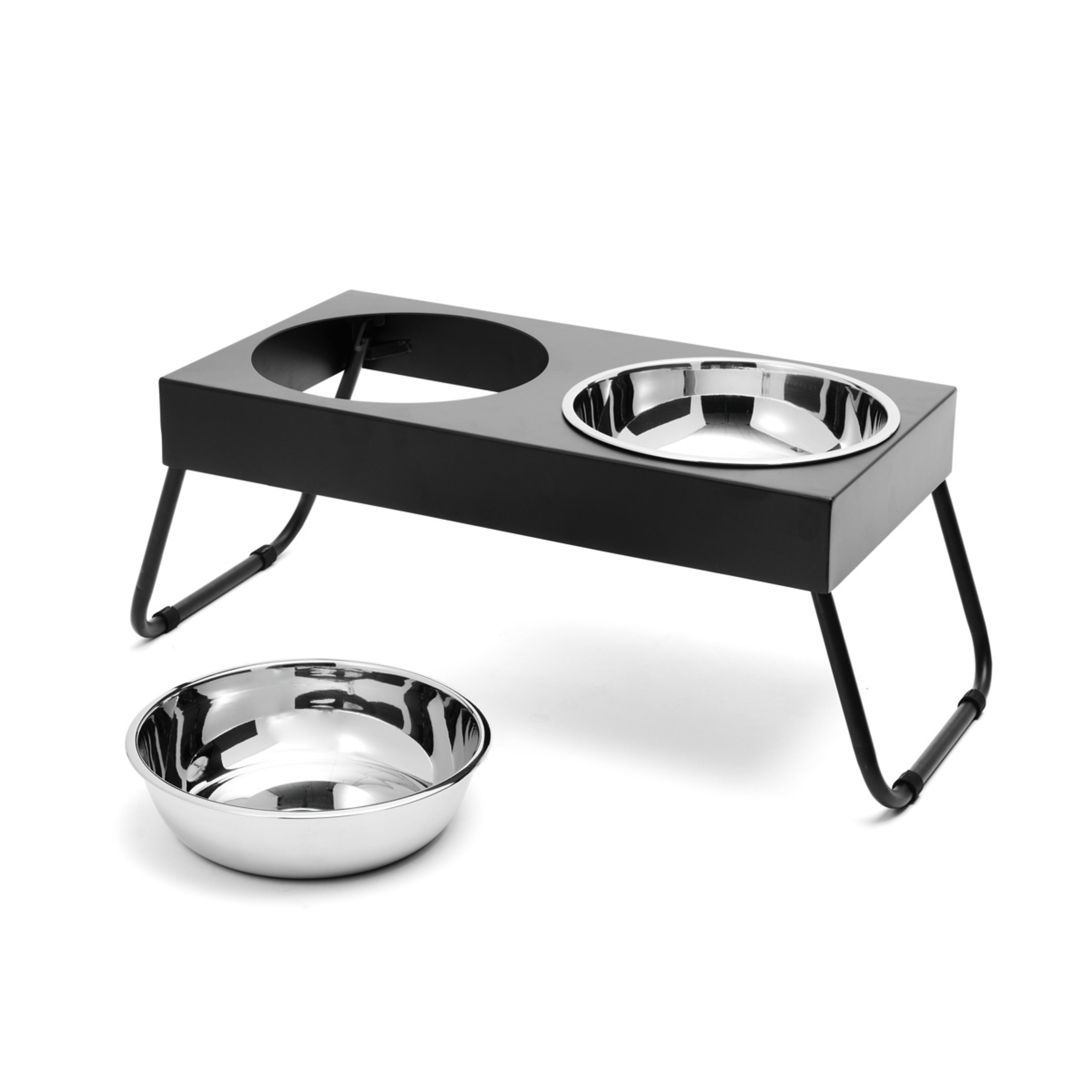 8 Pet Bowl Twin Elevated Folding - Extra Large, 8 of 10