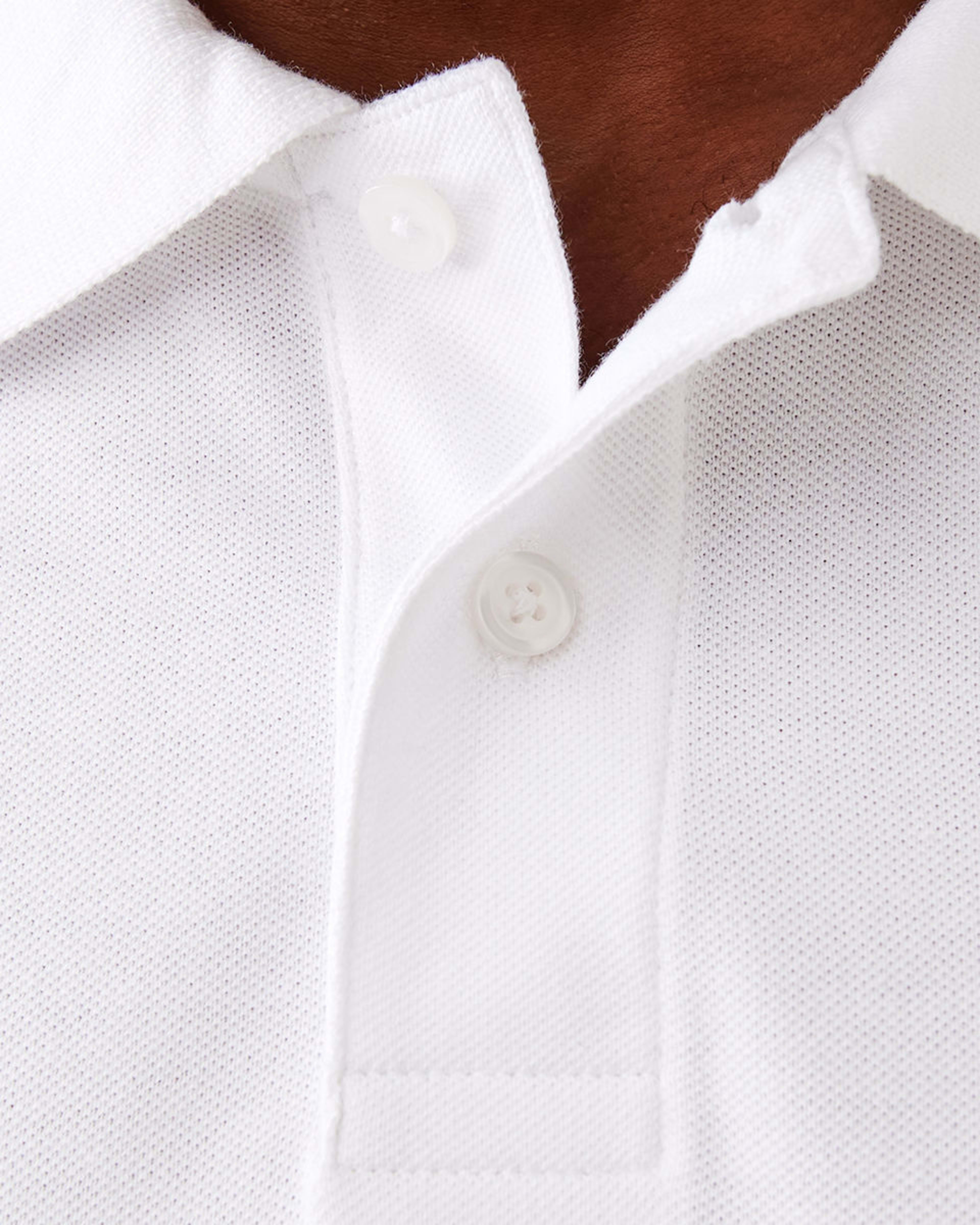 5 Tipped Pique Polo Shirt White, 5 of 7