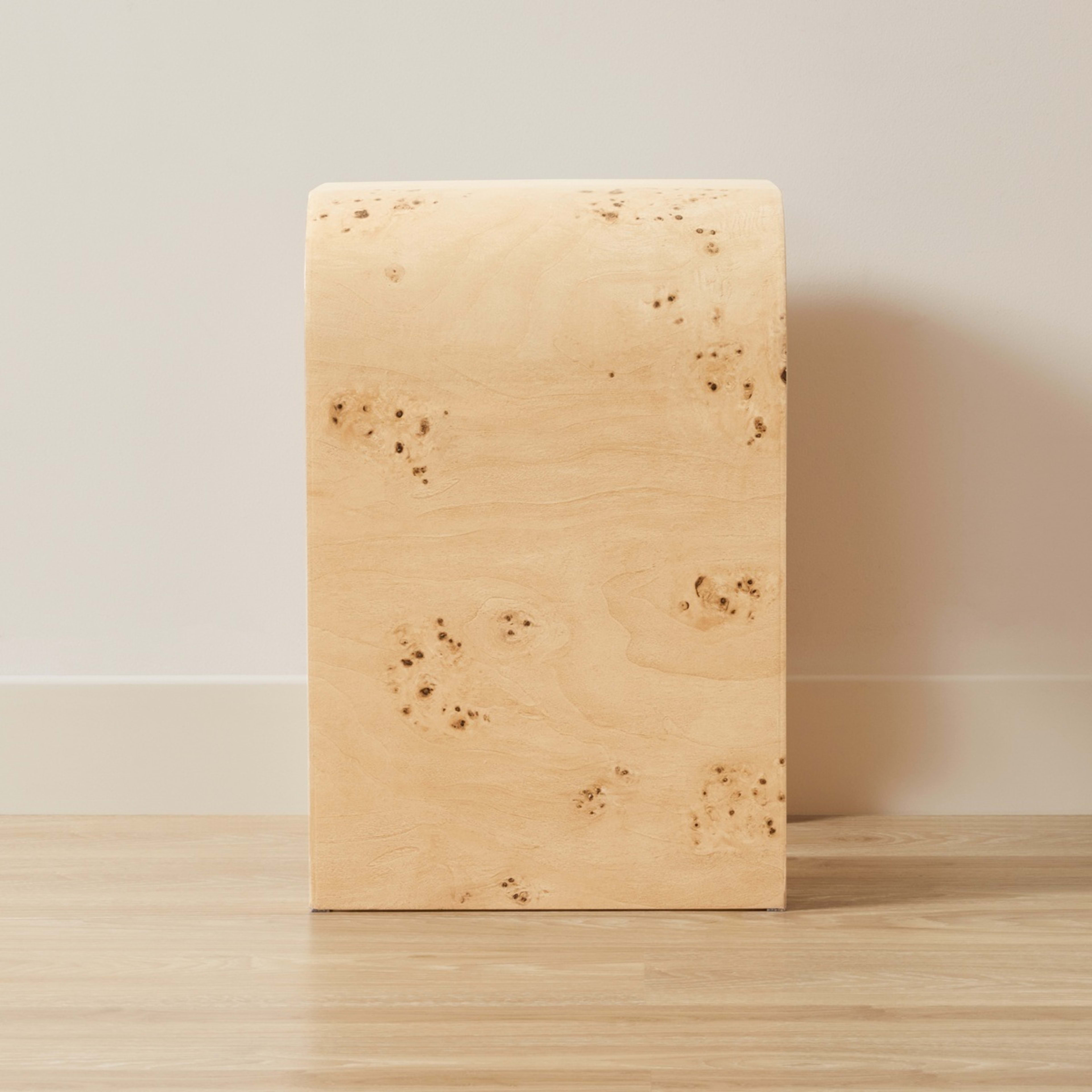 4 Burlwood Look Side Table, 4 of 6