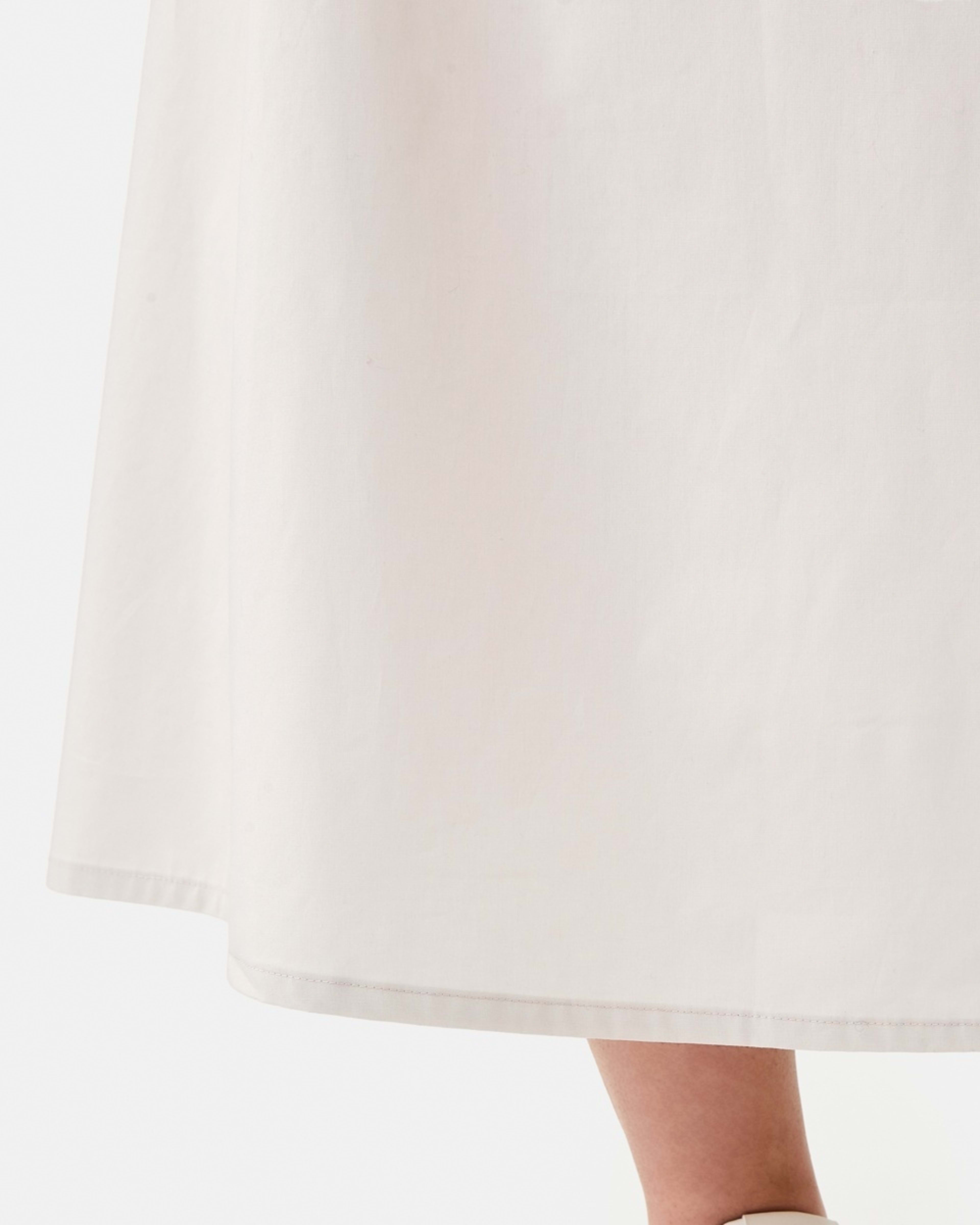 8 Sleeveless Shirred Knit Woven Midi Dress NATURAL BEIGE, 8 of 10