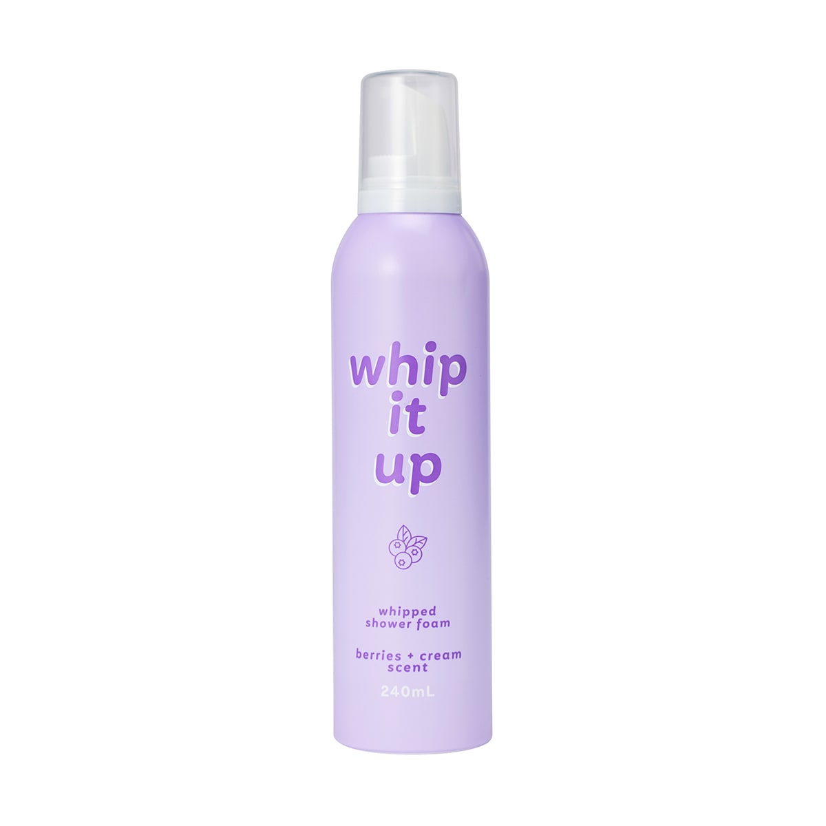 Whip It Up Whipped Shower Foam 240ml Berries and Cream Scent Kmart