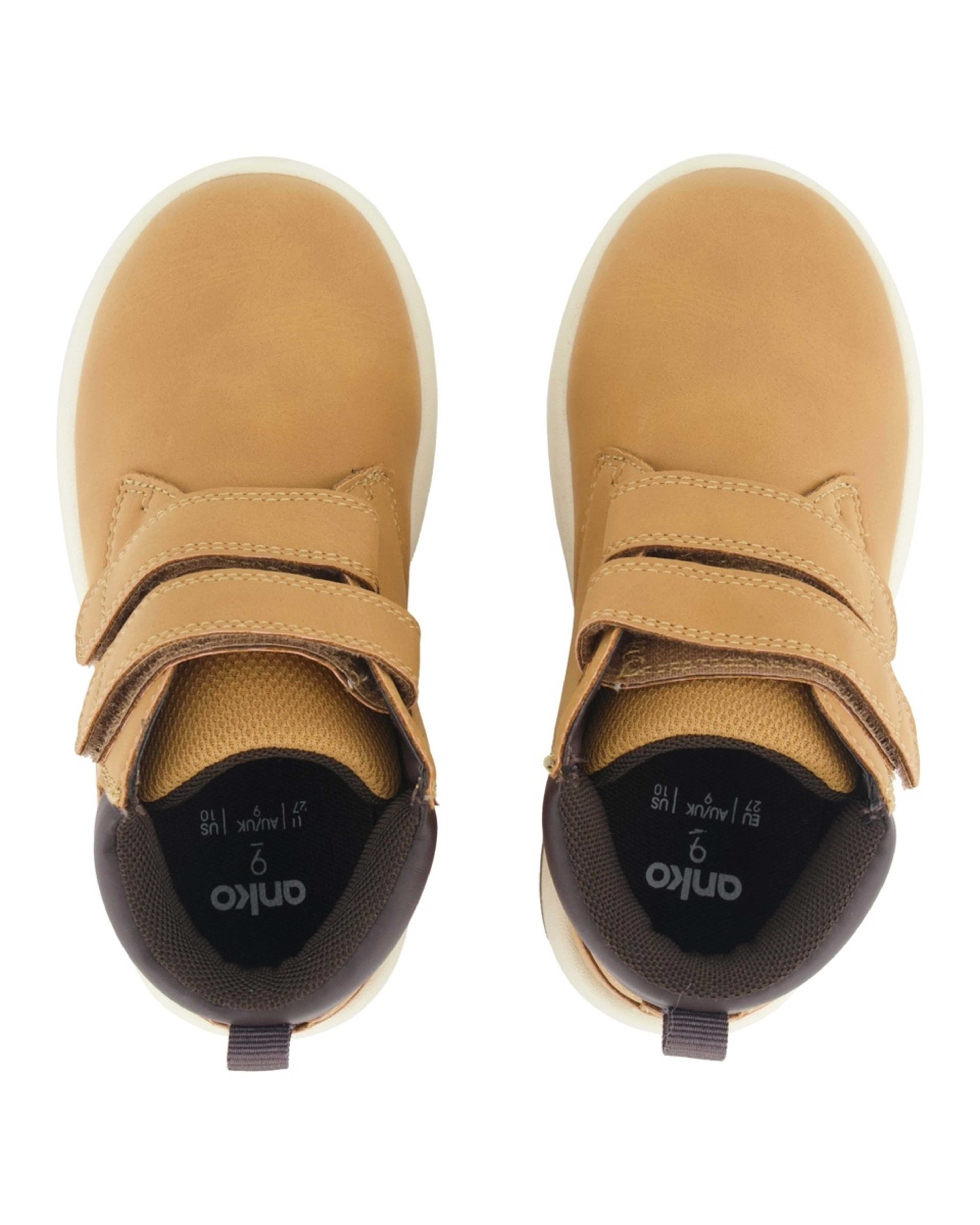 2 Junior Hi Top Casual Sneakers Amber Gold, 2 of 5