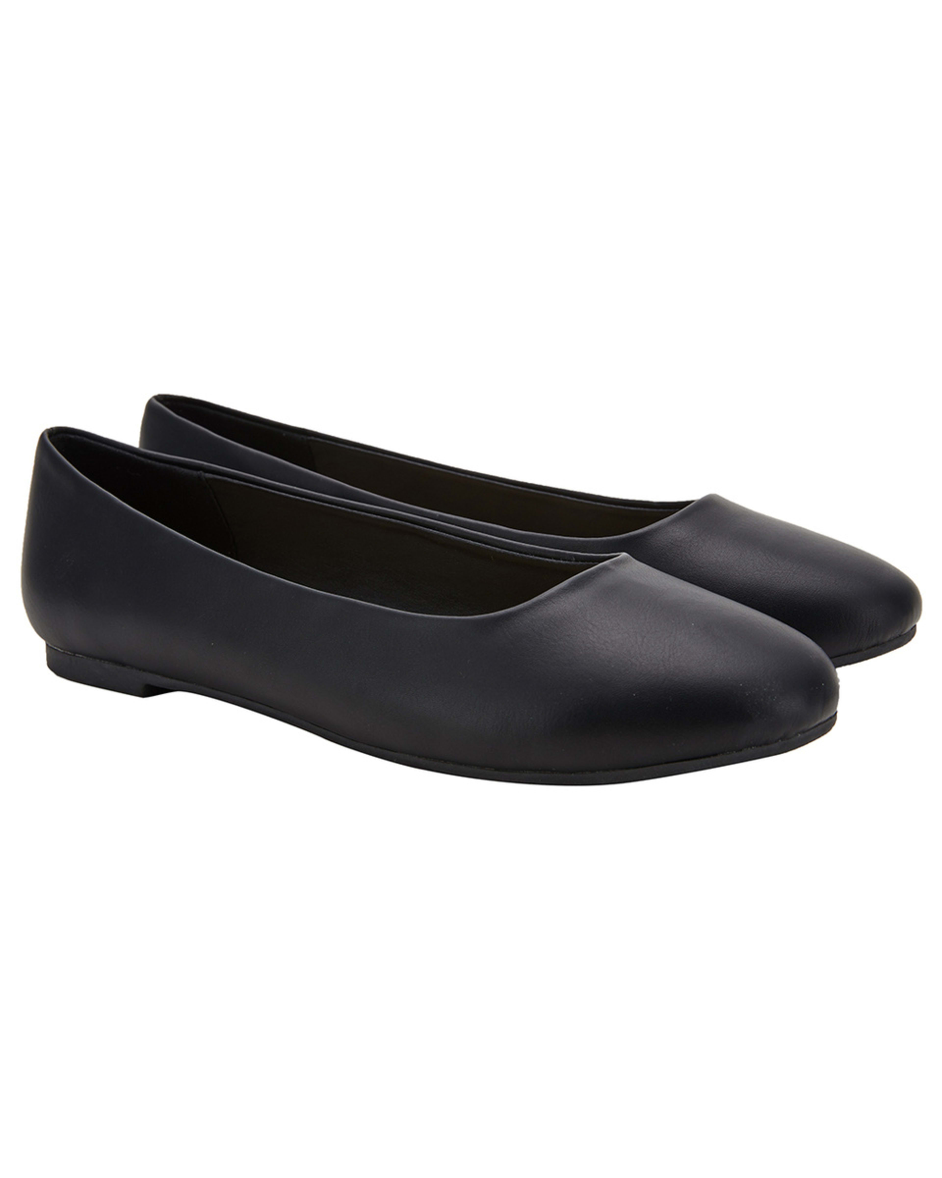 3 Round Toe Flats BLACK, 3 of 5