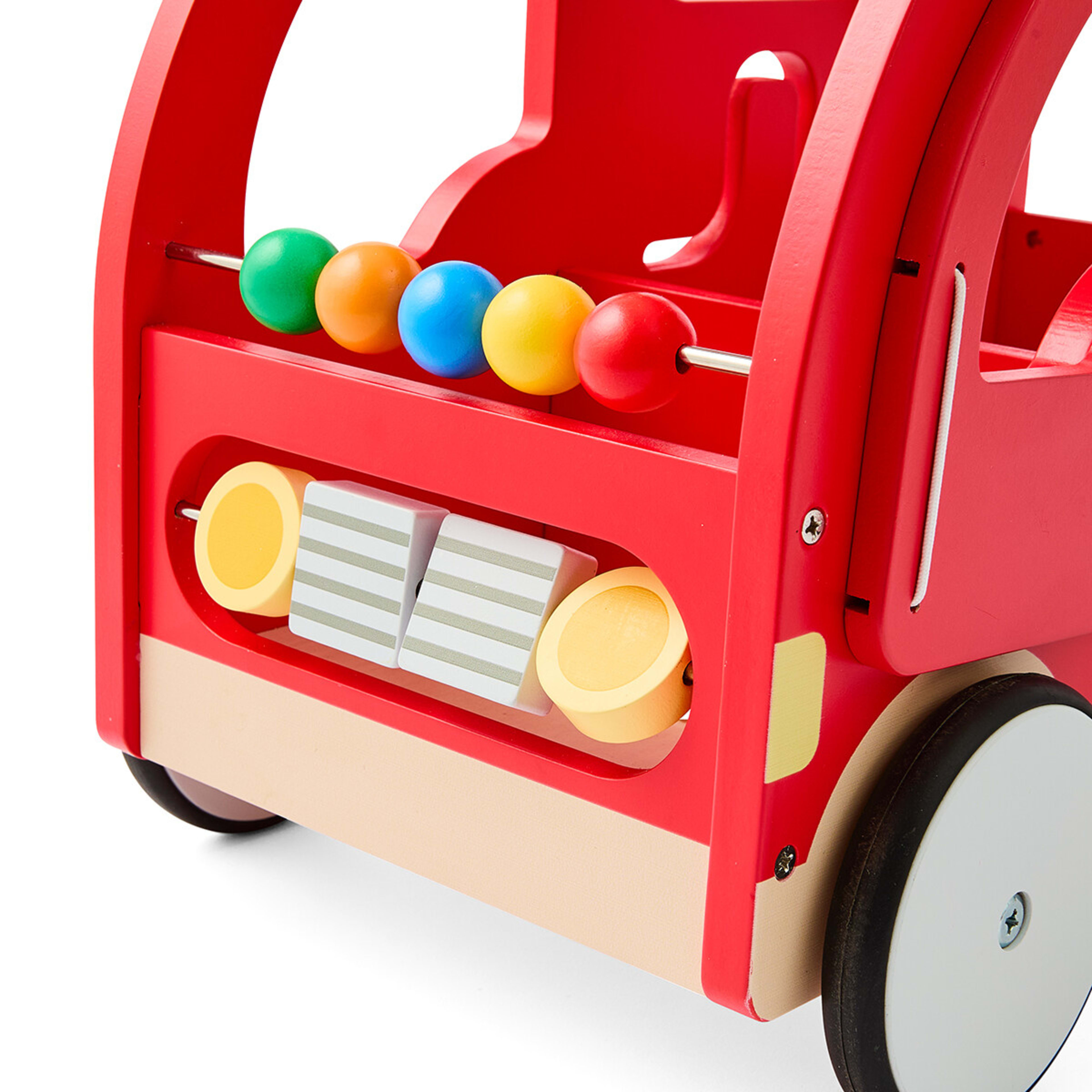 8 Wooden Play Push Along Fire Truck, 8 of 10