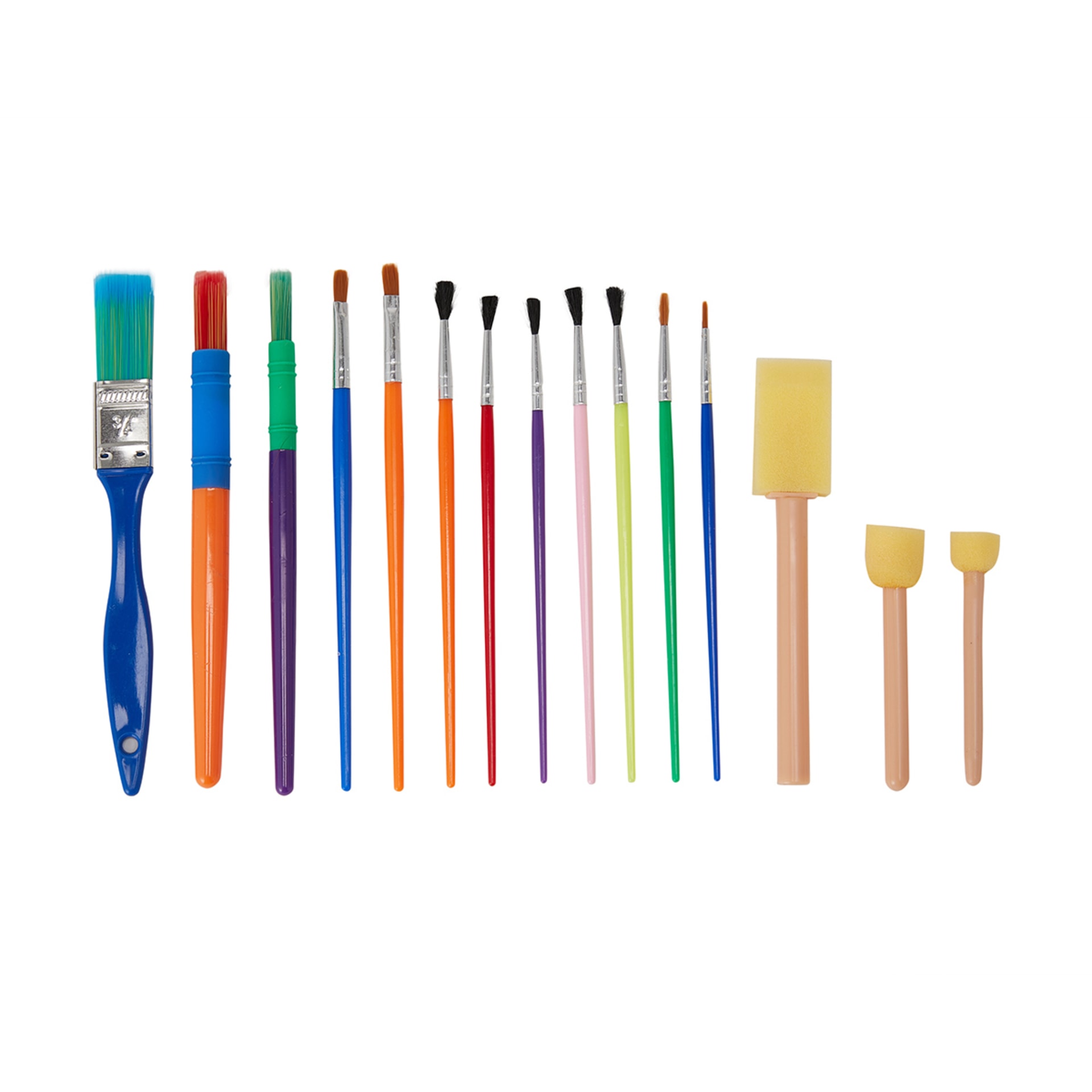 15 Pack Assorted Paint Brushes Kmart