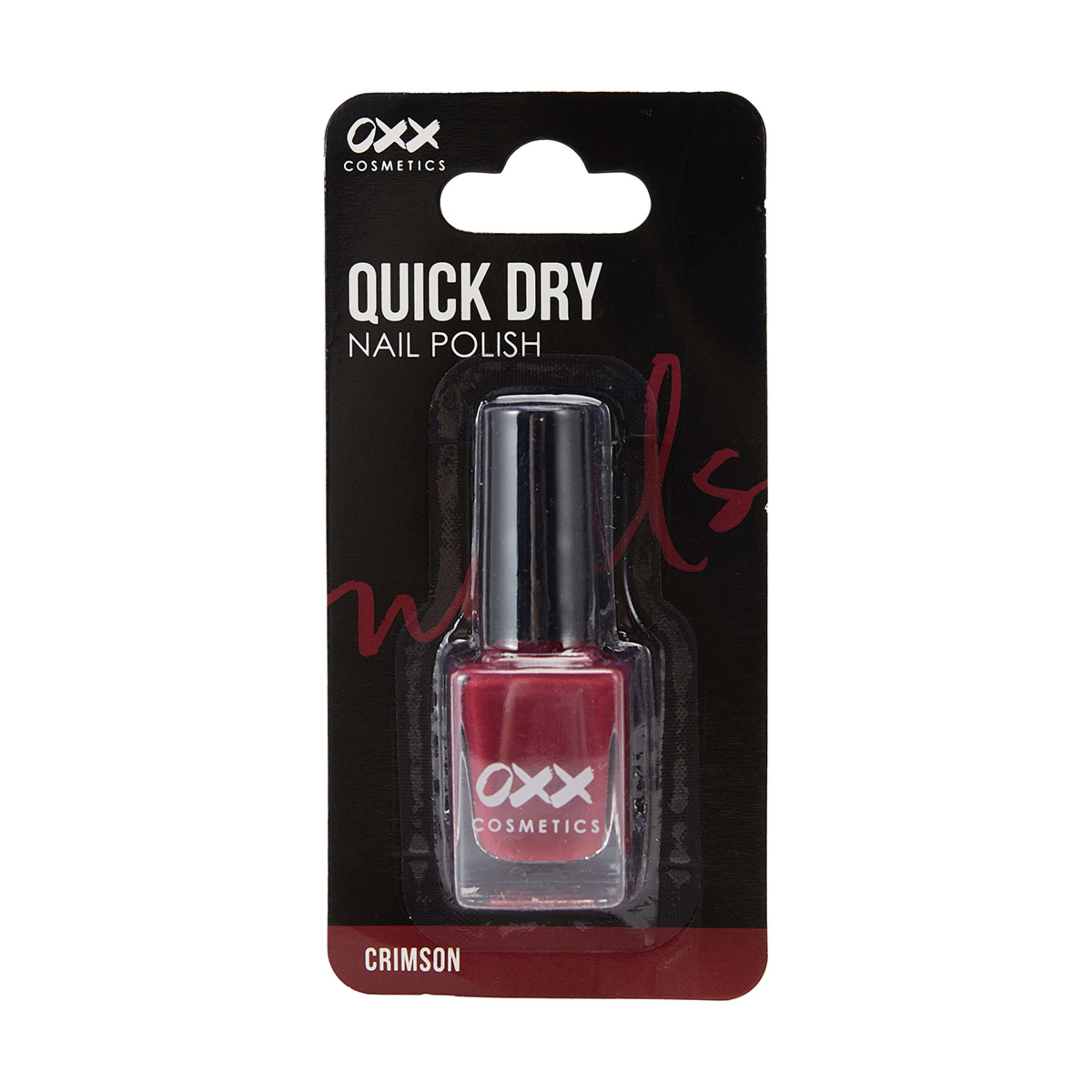 OXX Cosmetics Quick Dry Nail Polish Crimson Kmart