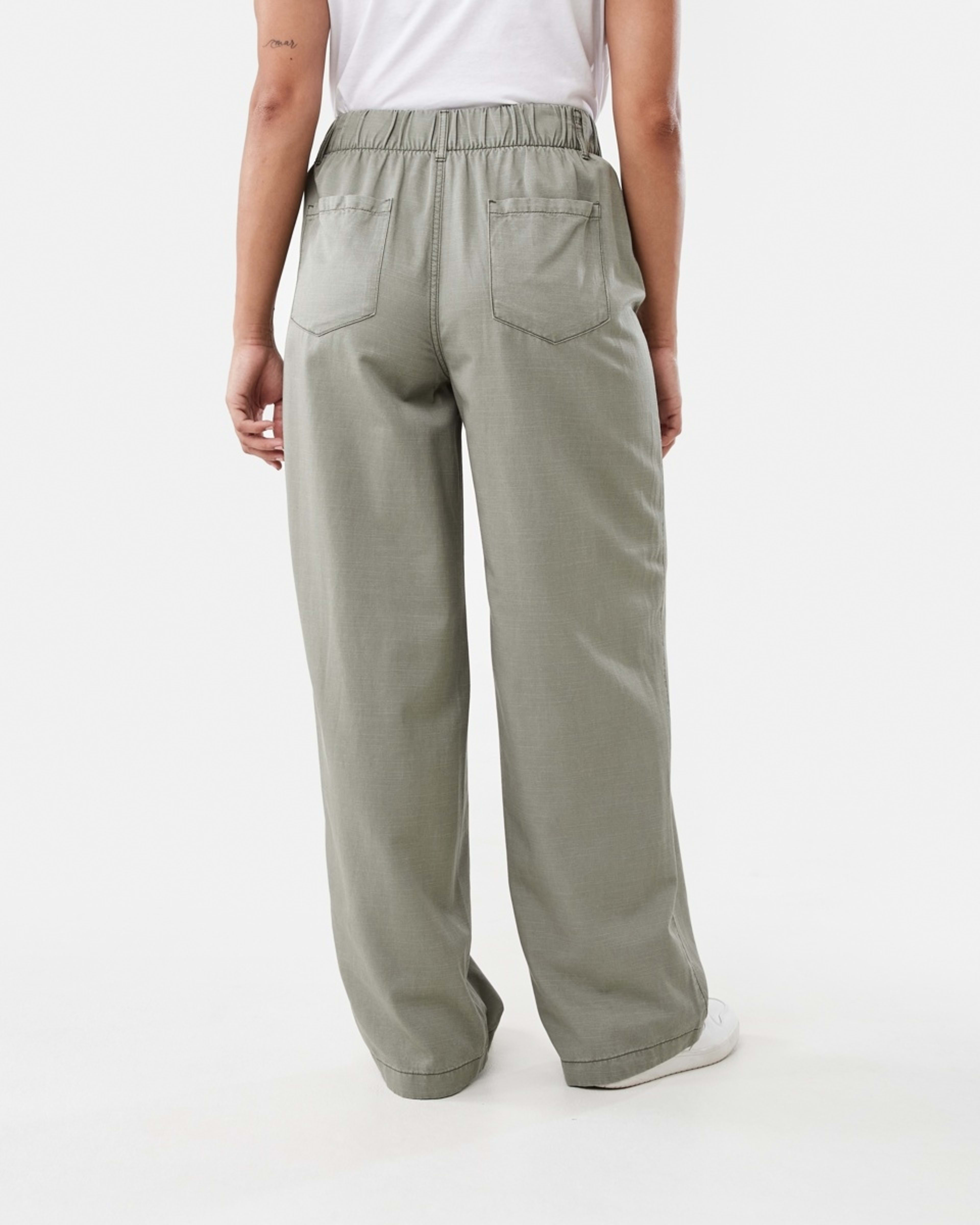 3 Tie Waist Pants Soft Khaki, 3 of 5