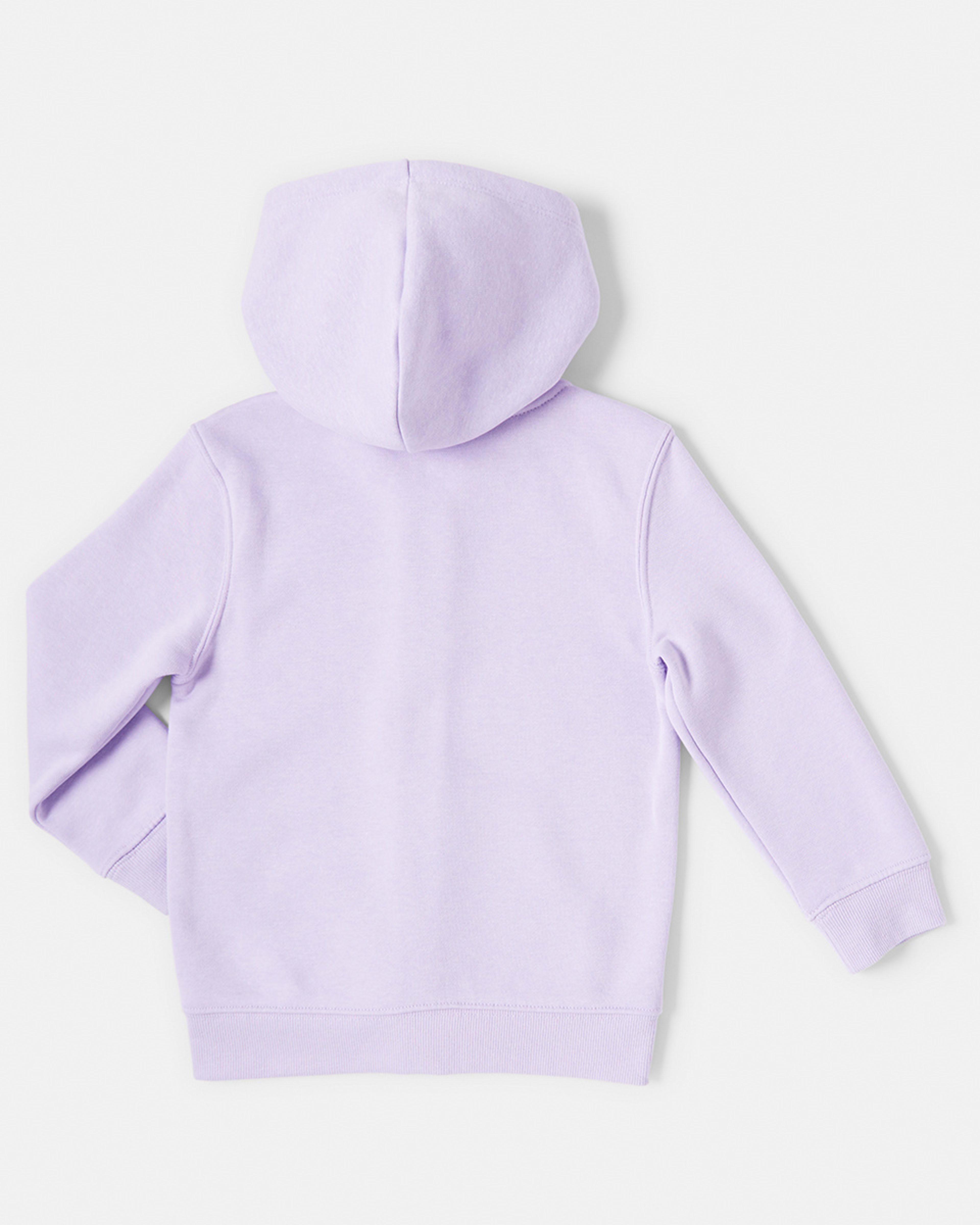 10 Plain Zip Through Hoodie Lilac Flwr, 10 of 10