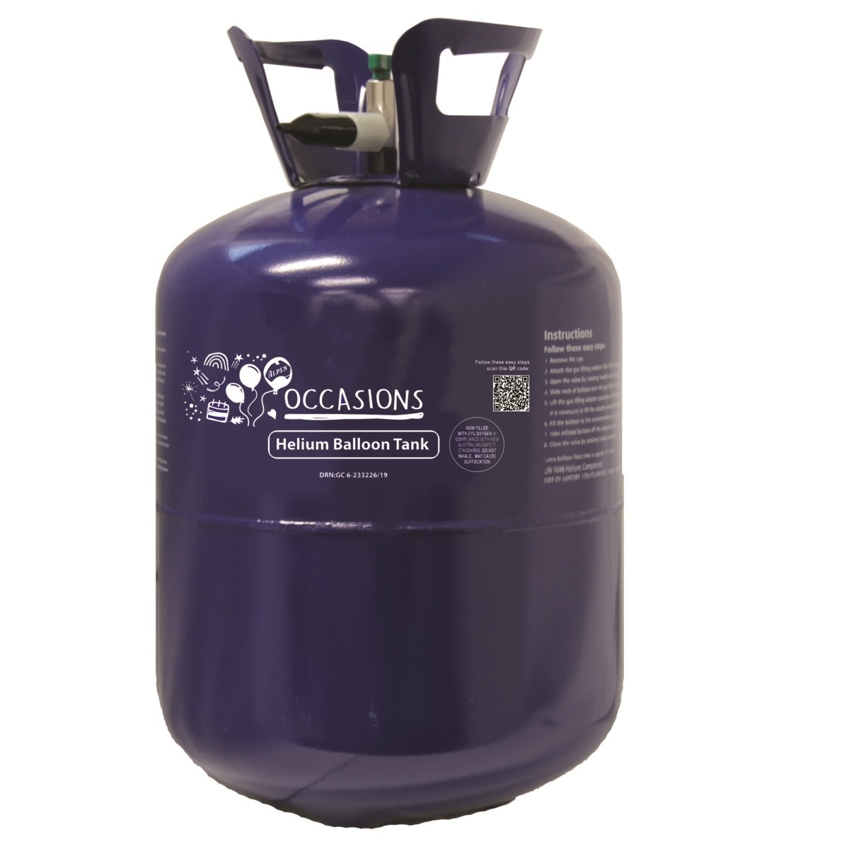 Alpen Occasions Helium Balloon Tank Jumbo Kmart