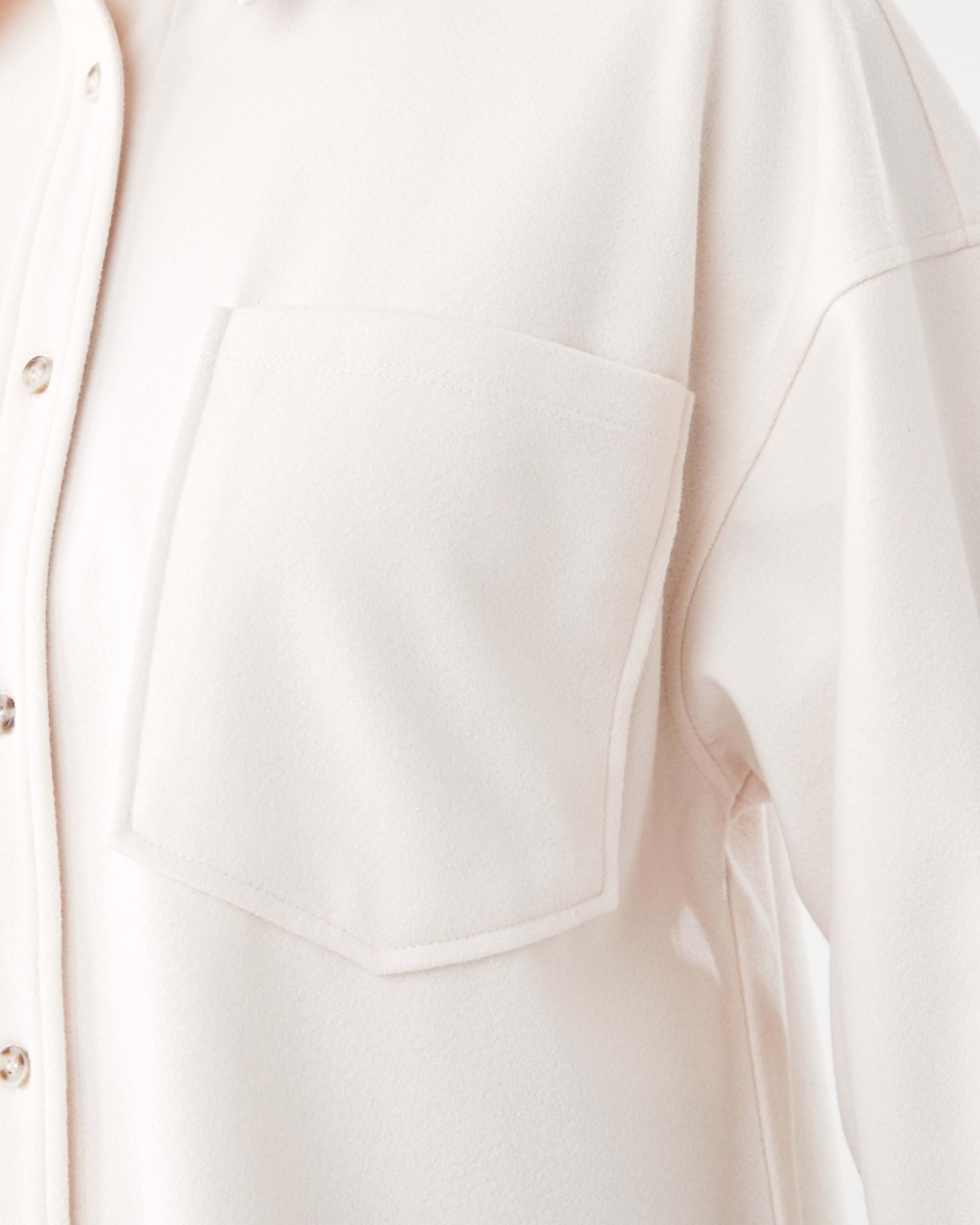 7 Long Sleeve Soft Touch Shirt Ecru, 7 of 8