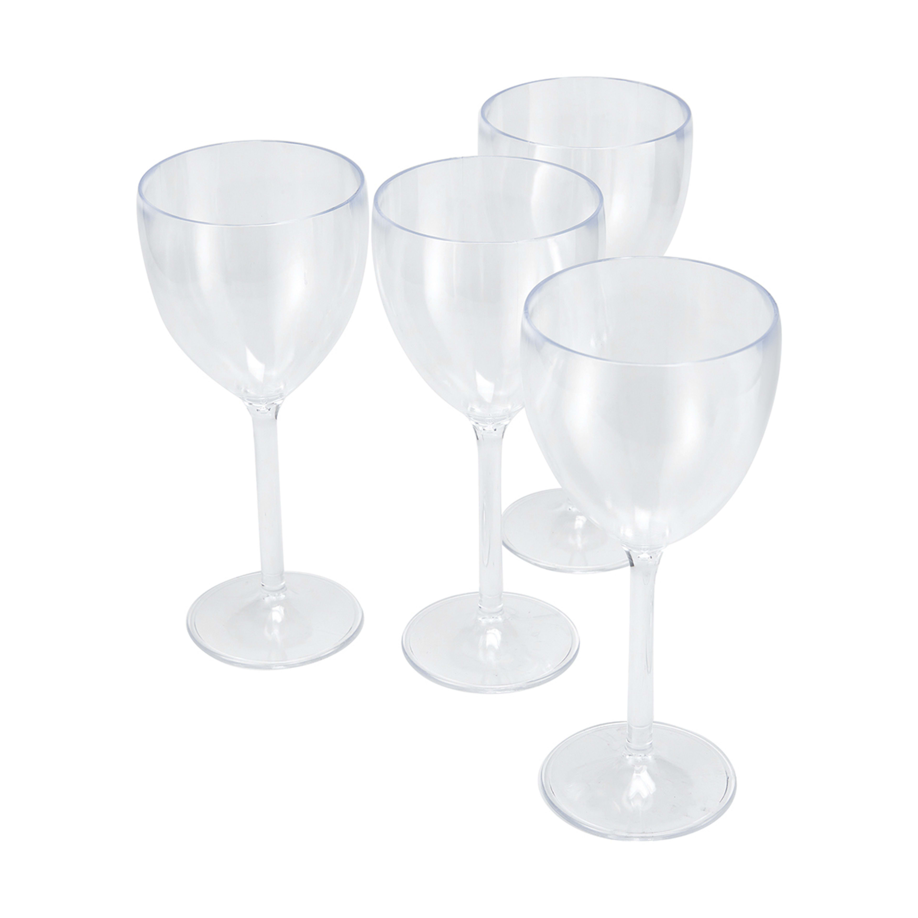 4 Plastic Wine Glasses Kmart