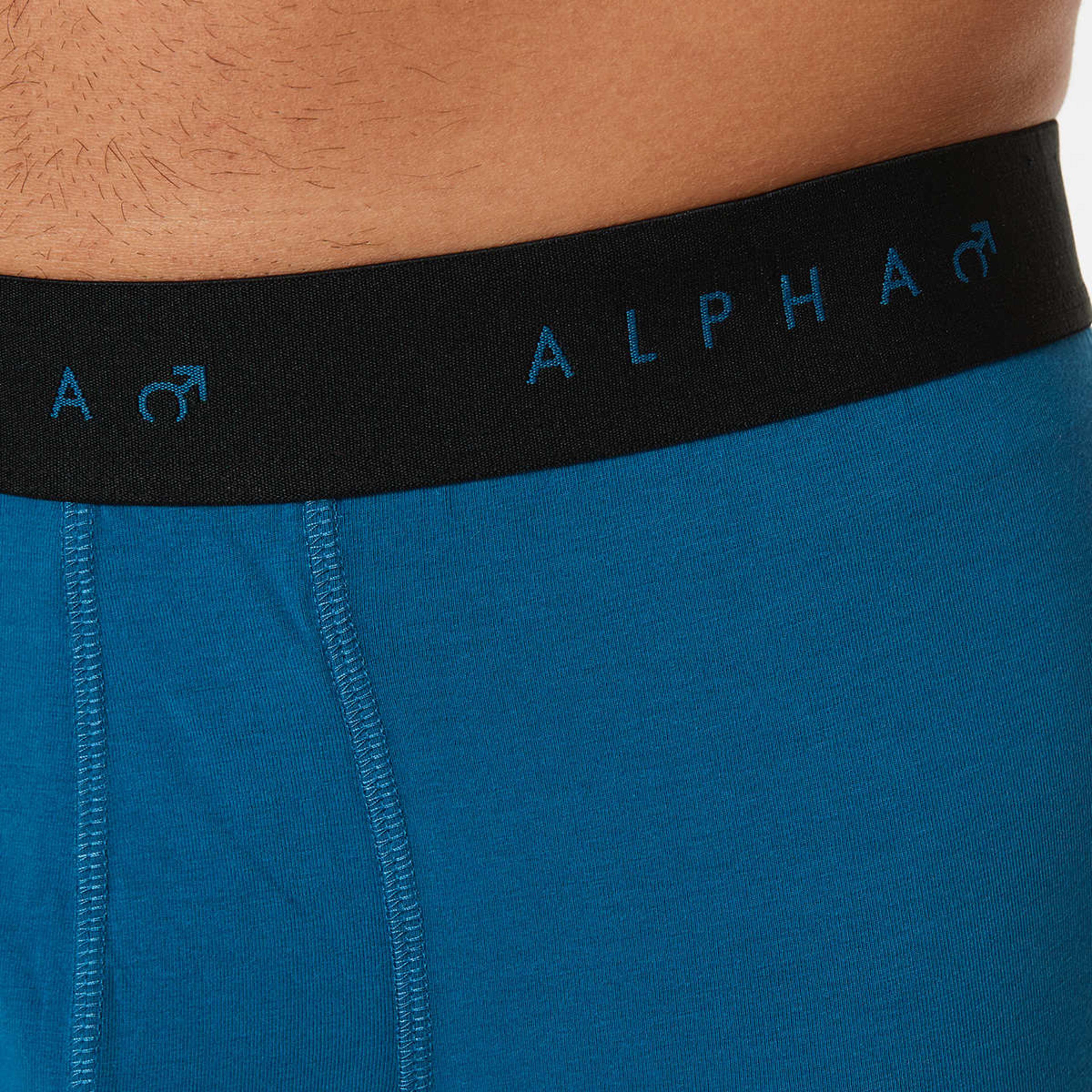 7 3 Pack Fly Front Plain Trunks Darker Blue, 7 of 8