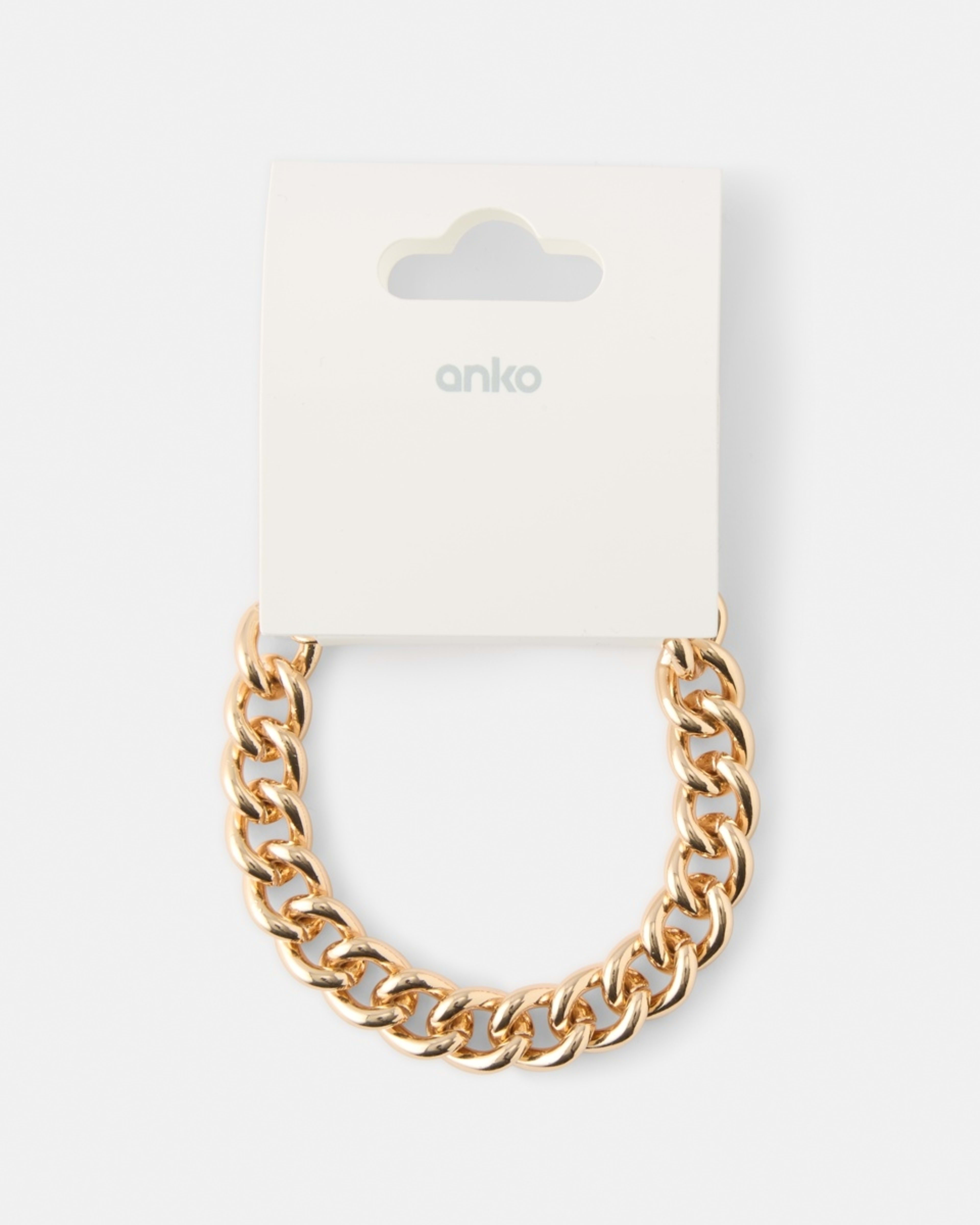 4 Chunky Chain Bracelet Gold, 4 of 4