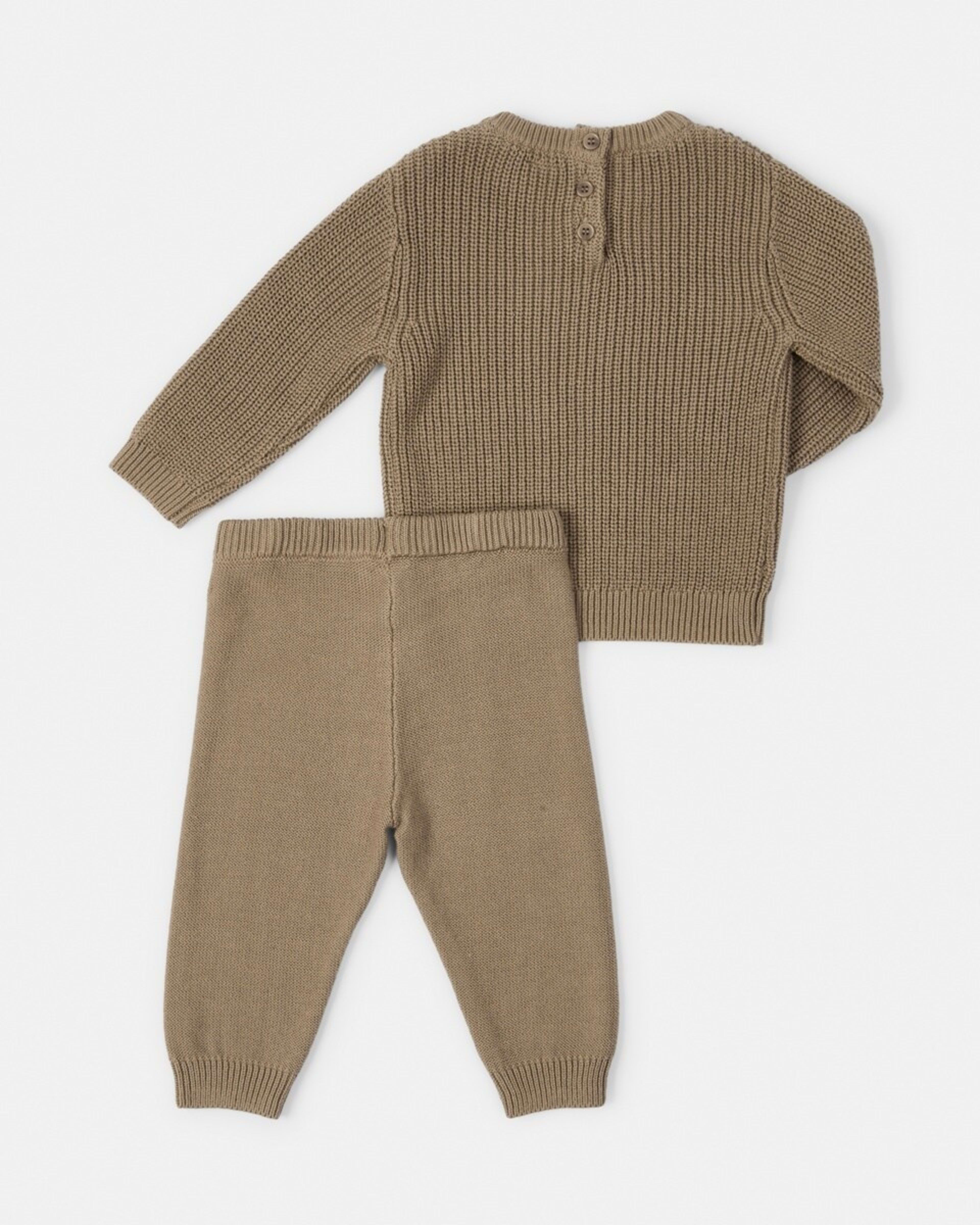 2 Knit Set Bwn Mocha, 2 of 6