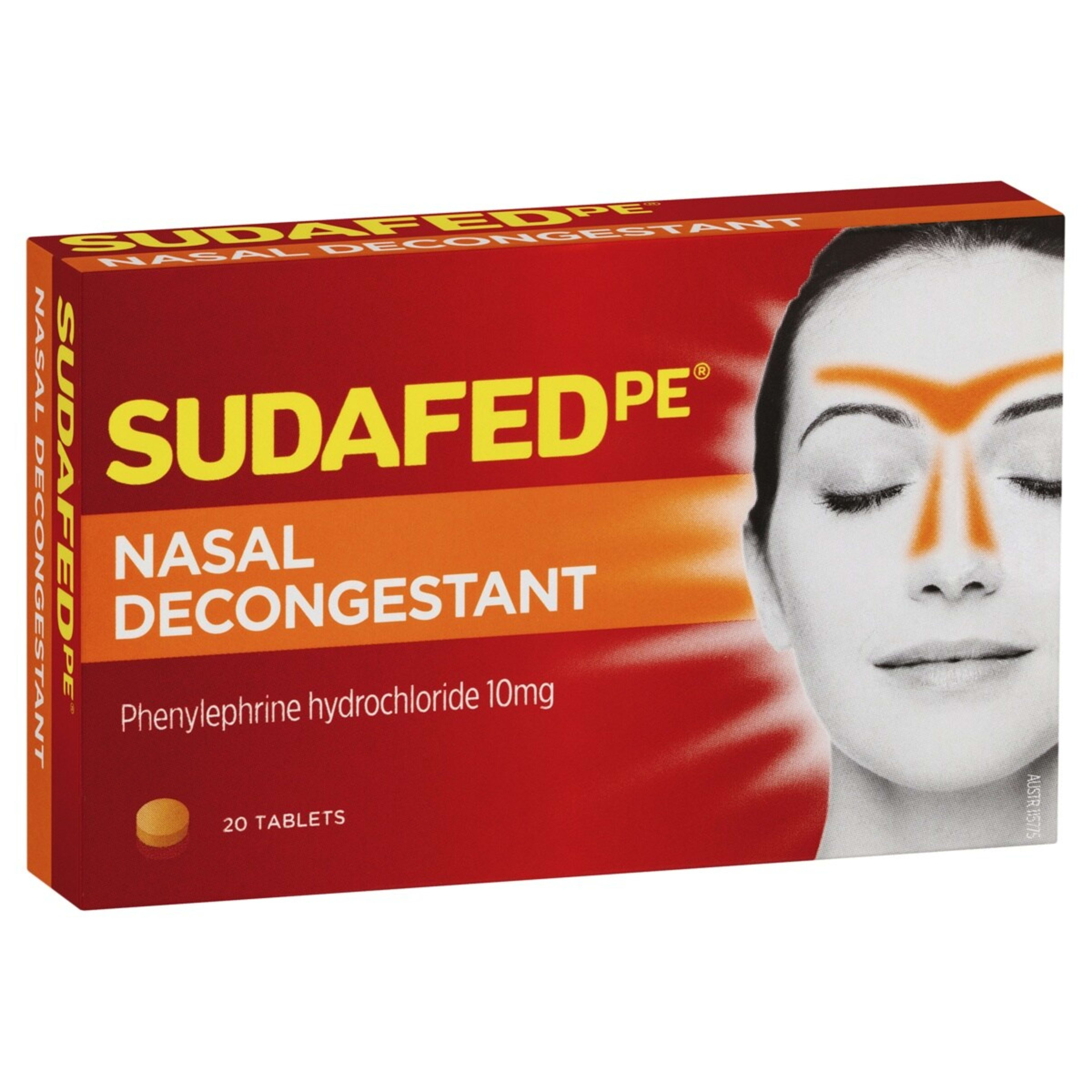 1 20 Pack Sudafed PE Nasal Decongestant Tablets