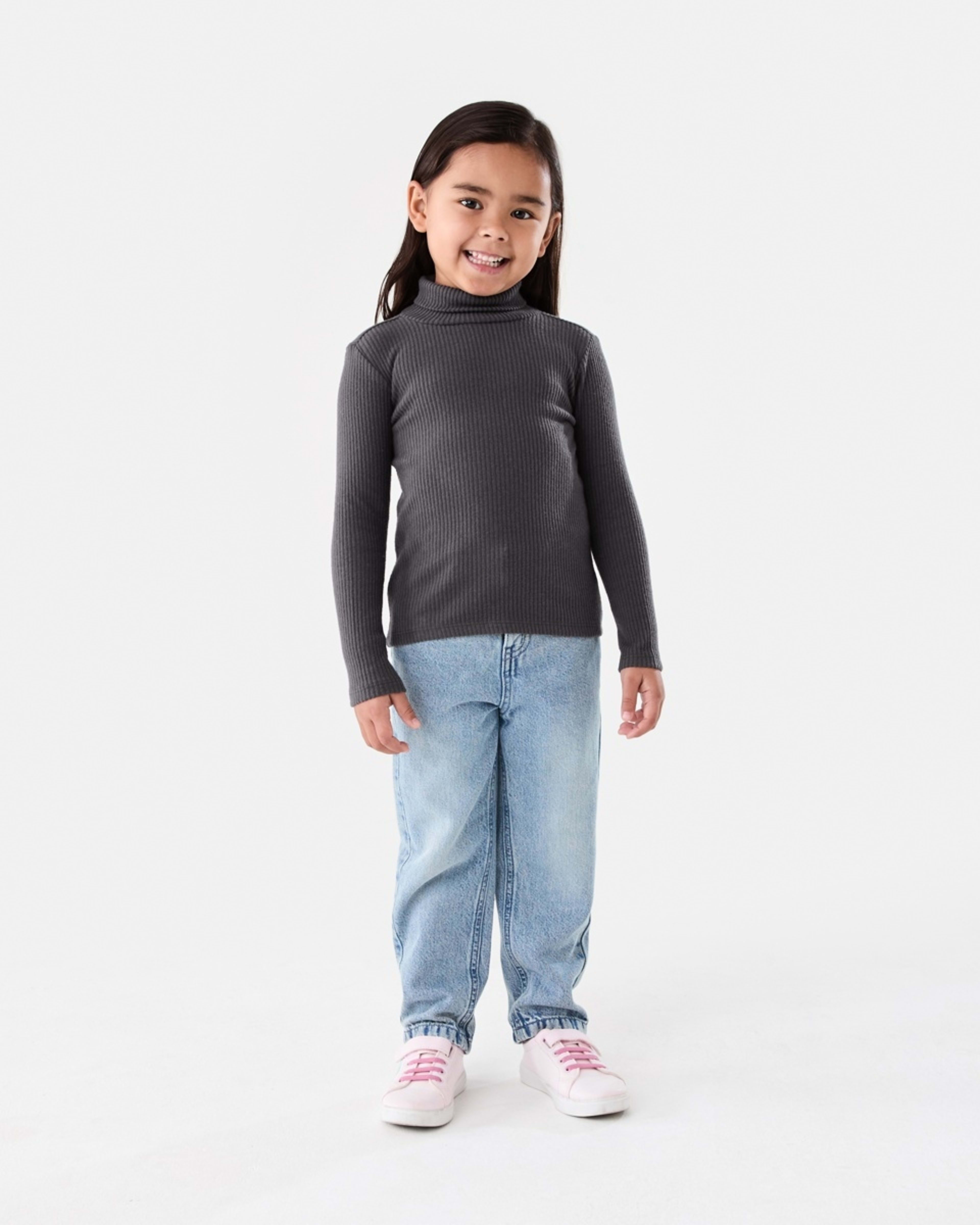 5 Long Sleeve Skivvy Top Nine Grey, 5 of 6