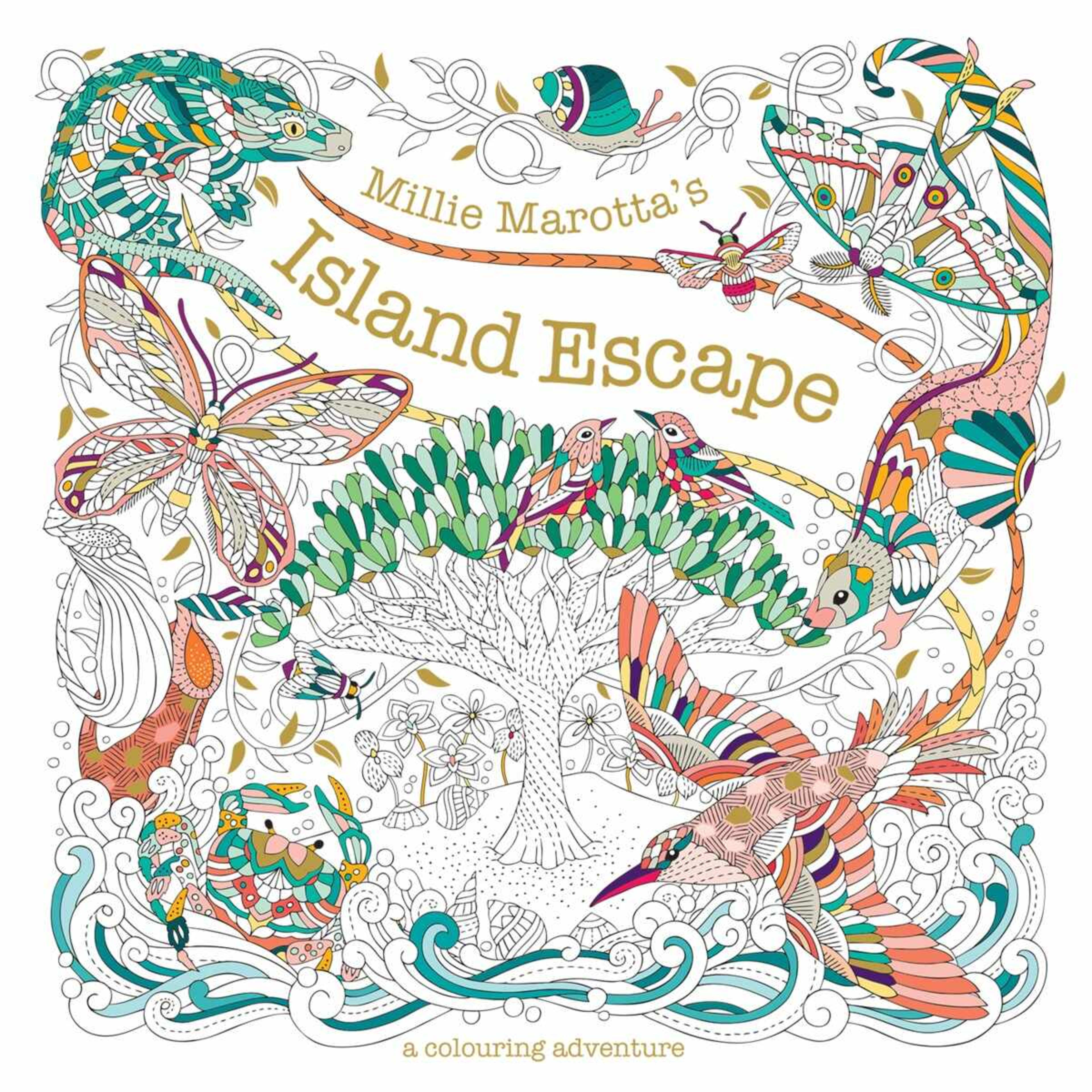 1 Island Escape: A Colouring Adventure by Millie Marotta - Book