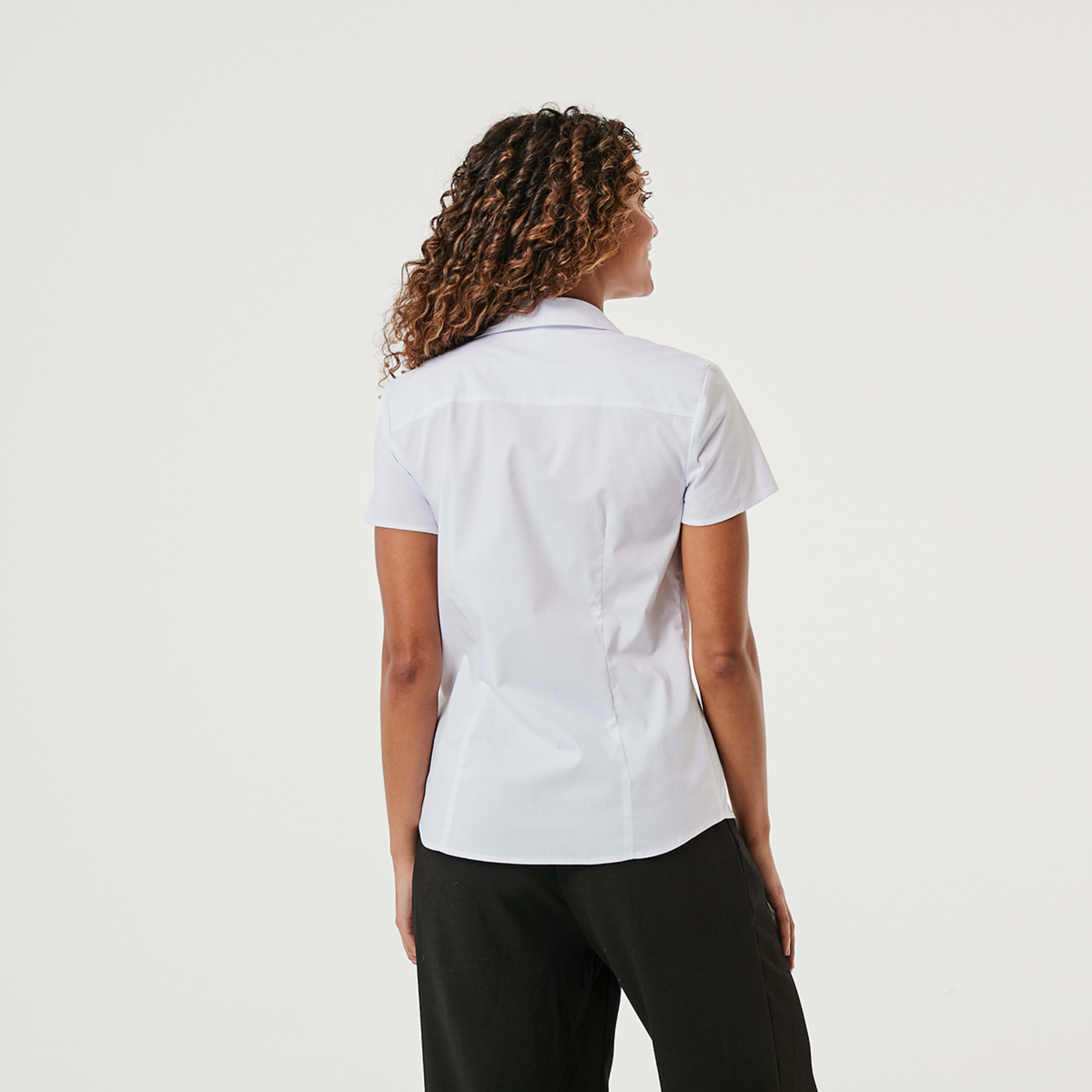 5 Short Sleeve Work Shirt White, 5 of 7