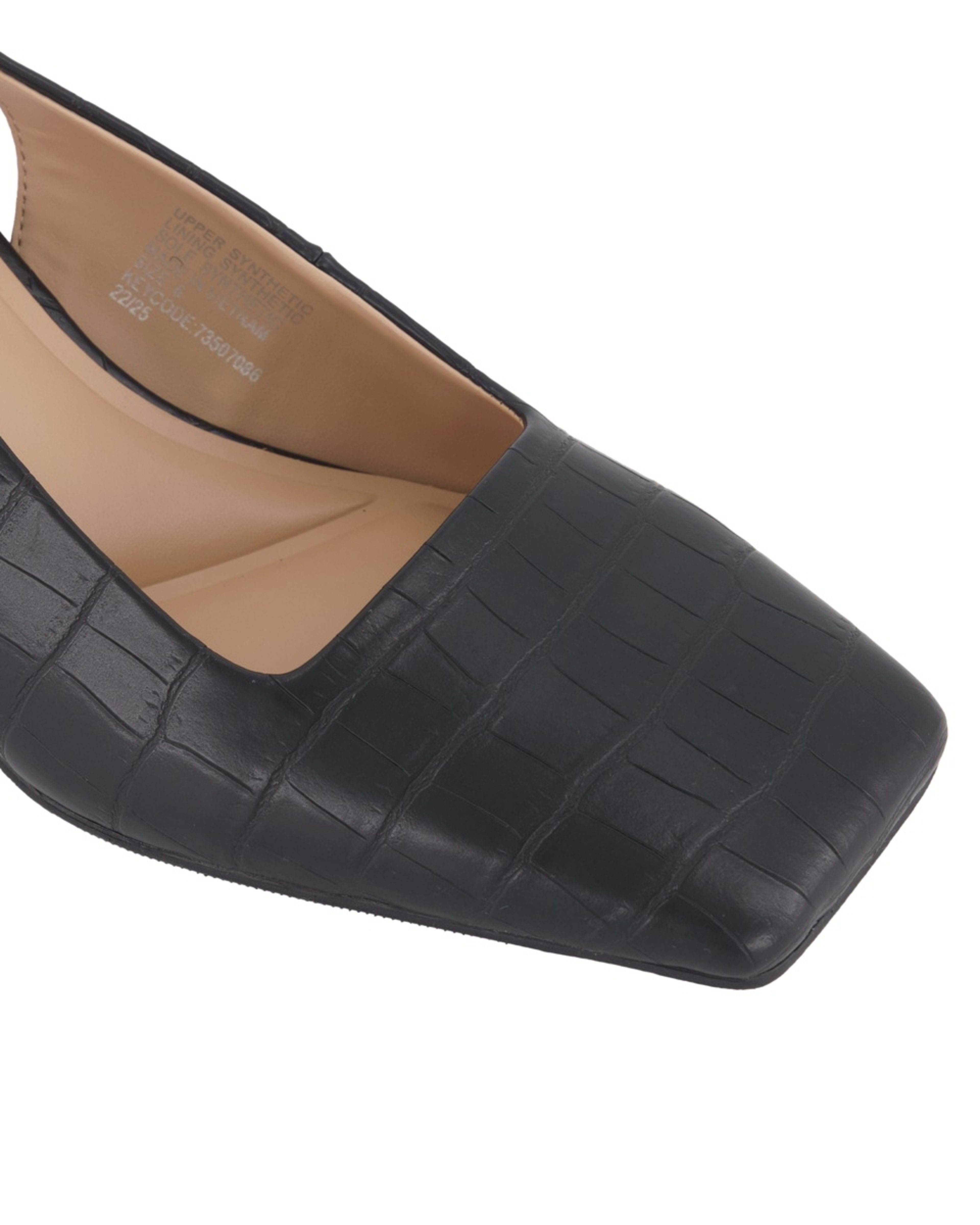 5 Slingback Square Toe Heels CROC BLACK, 5 of 5