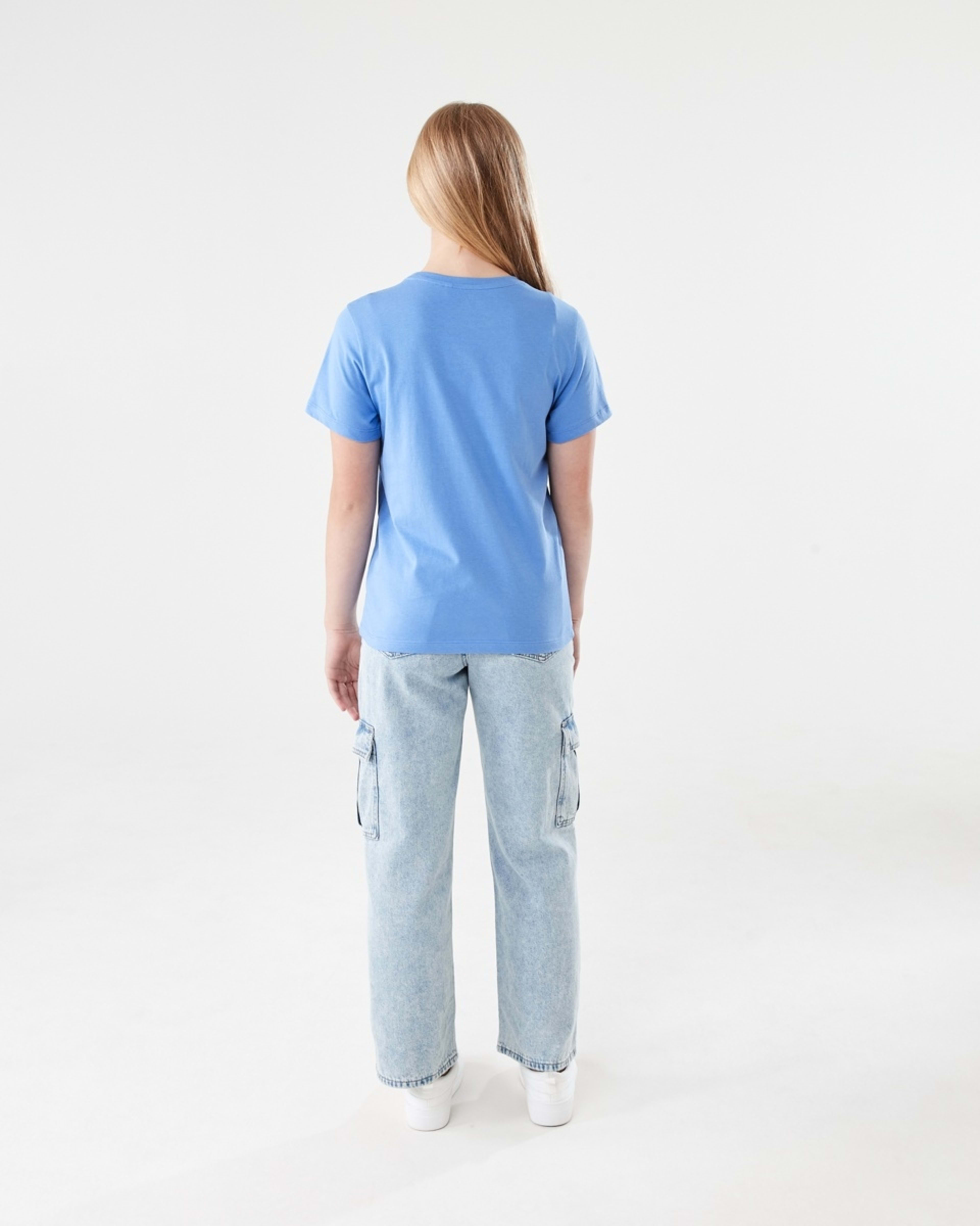 6 Short Sleeve Print T-shirt EASY DAYS NEW VIBE BLUE, 6 of 6