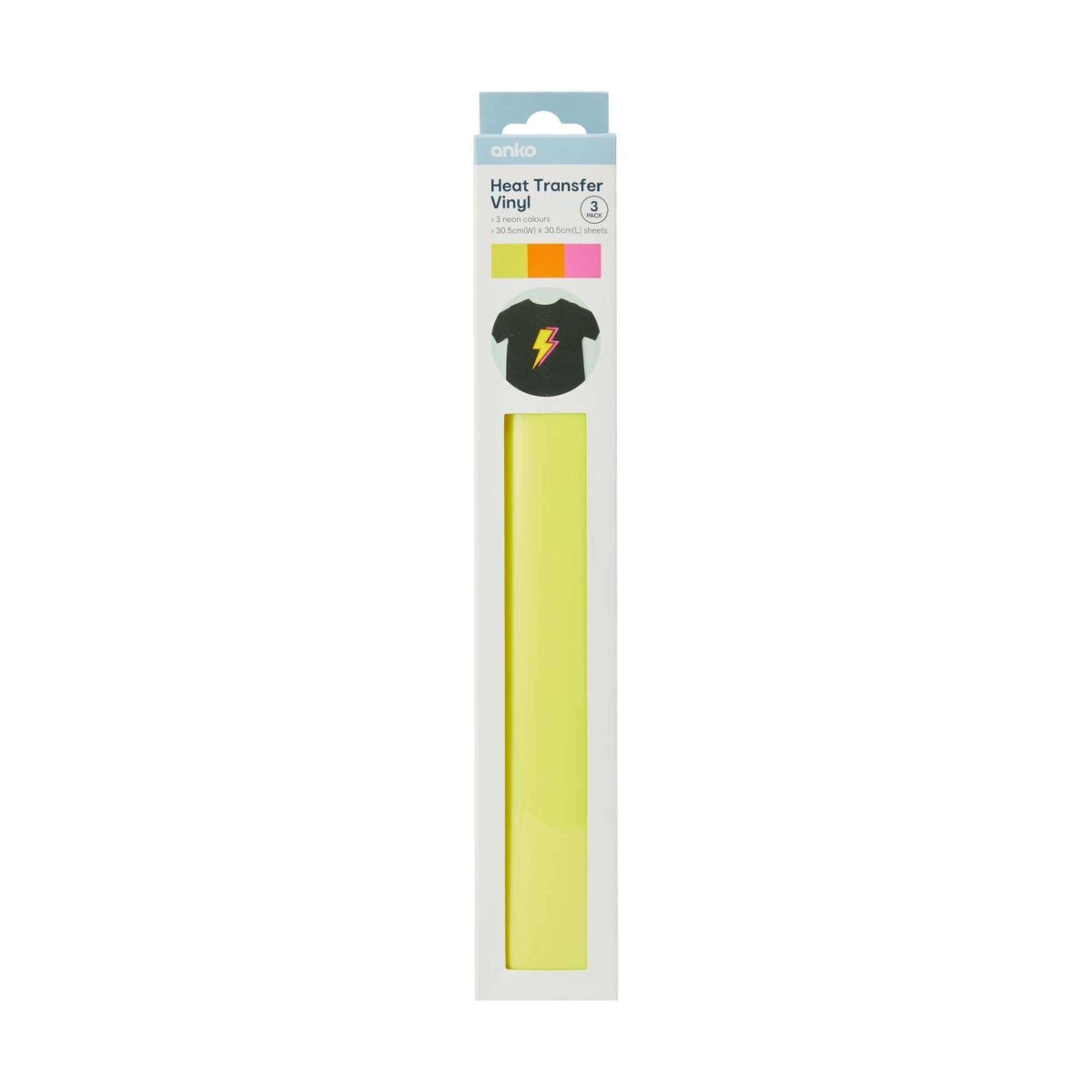 1 3 Pack Heat Transfer Vinyl - Neon, 1 of 3