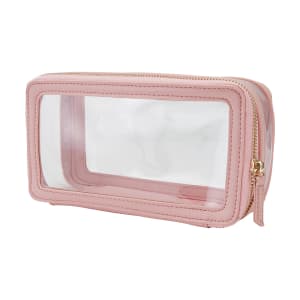 Polyurethane Clear Rectangle Bag - Pink - Kmart