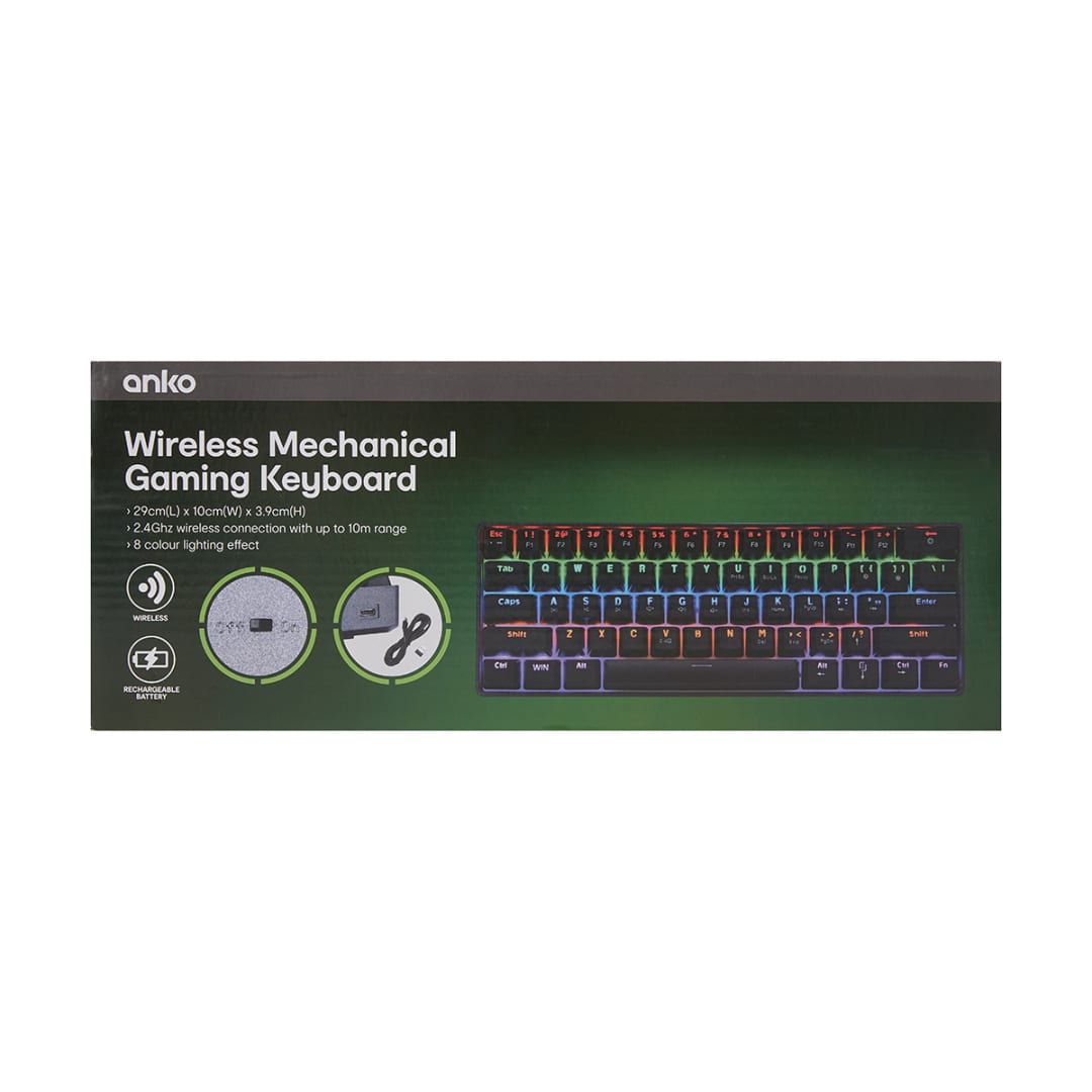 Wireless Mechanical Gaming Keyboard Kmart