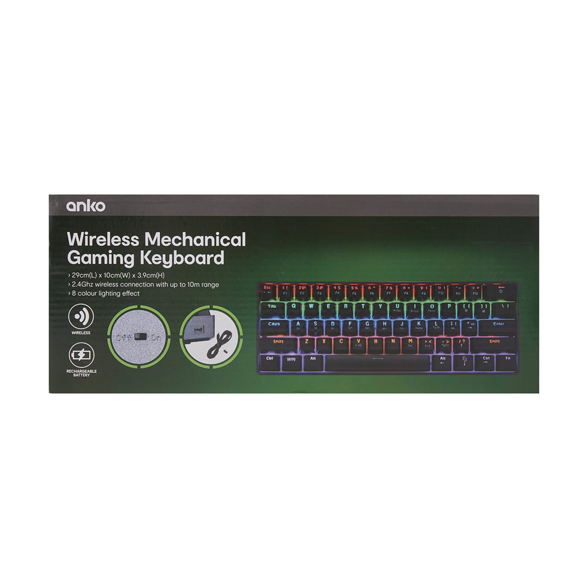 Wireless Mechanical Gaming Keyboard Kmart