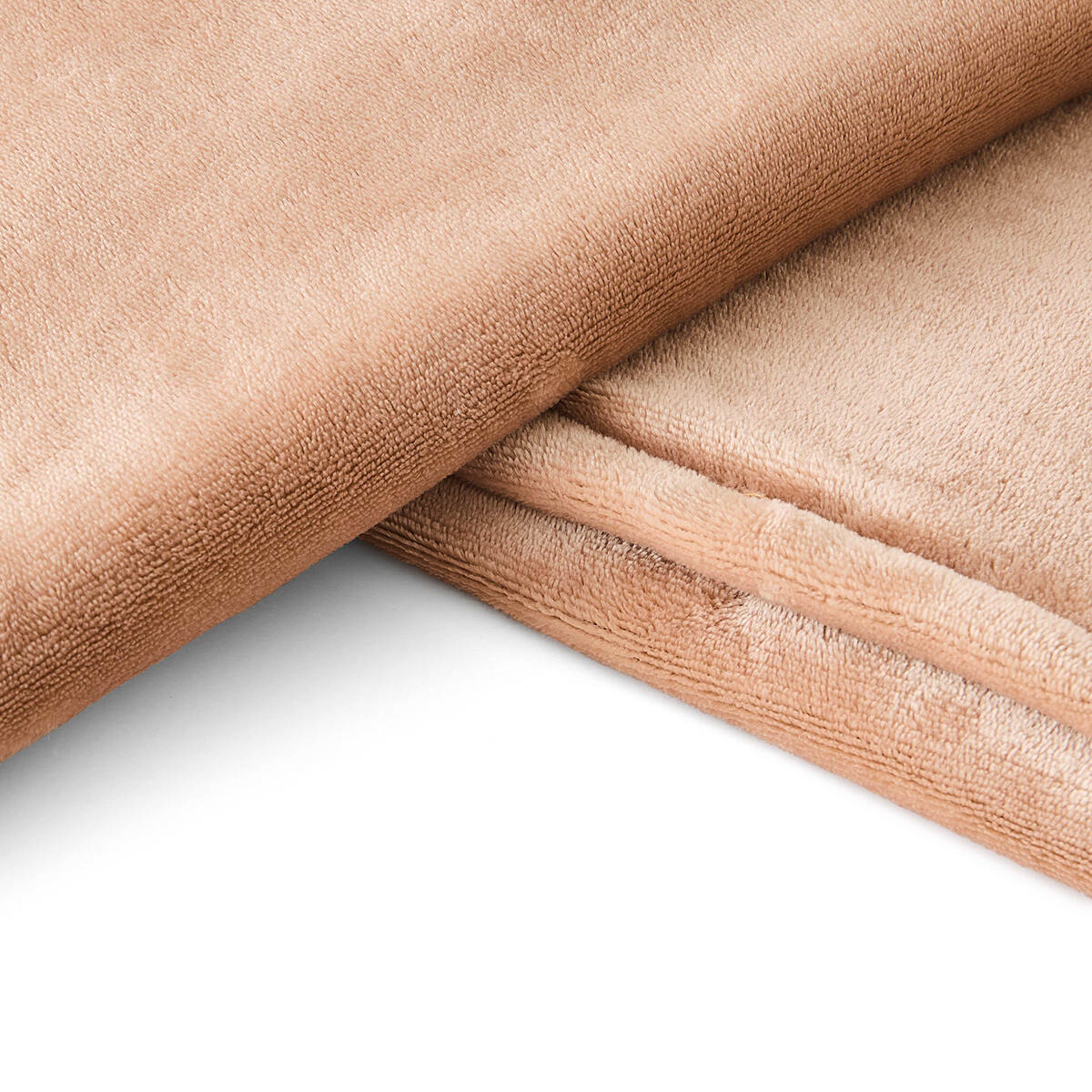 6 Sherpa Reverse Blanket - Double/Queen Bed, Praline, 6 of 7
