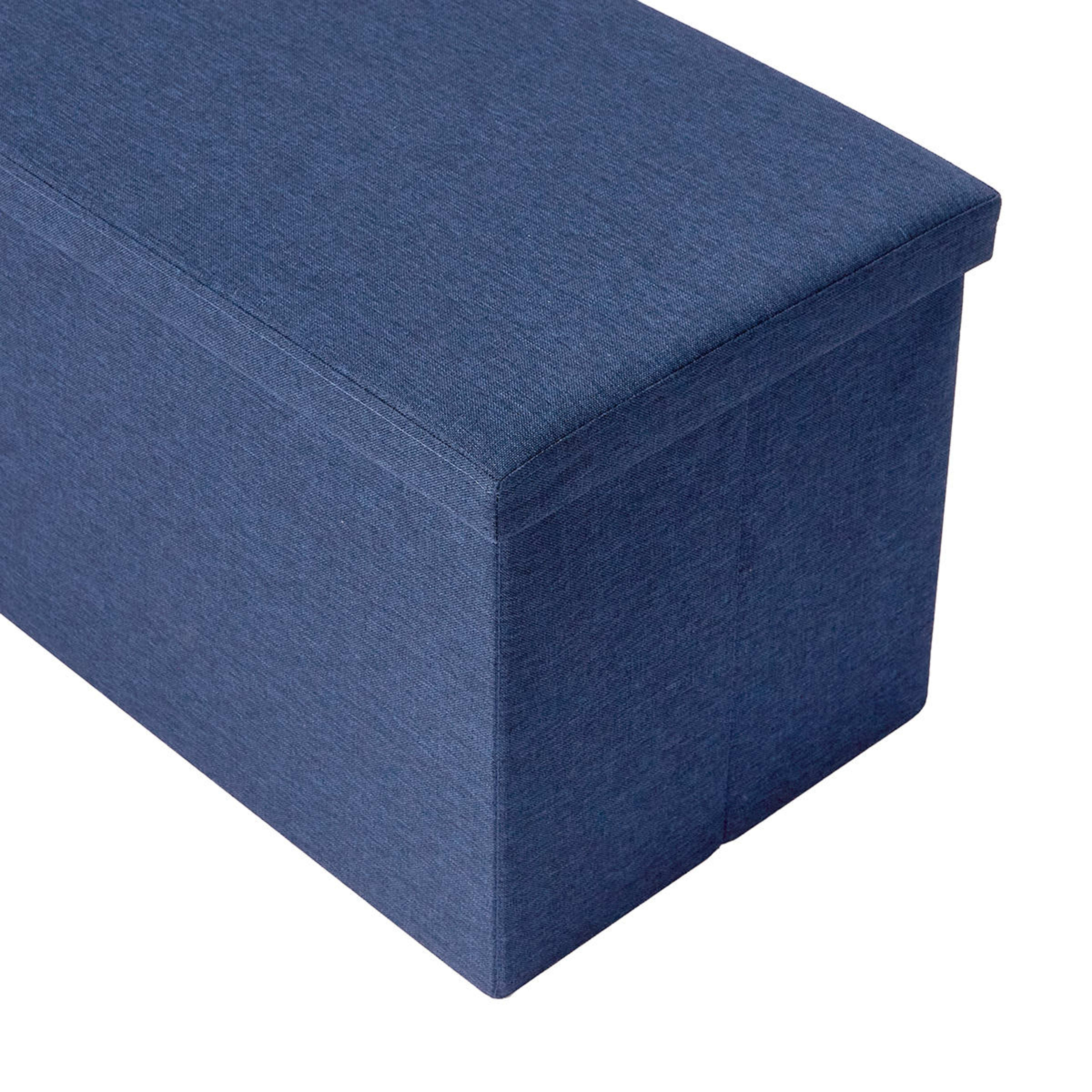 Bench Seat Storage Box Blue Kmart