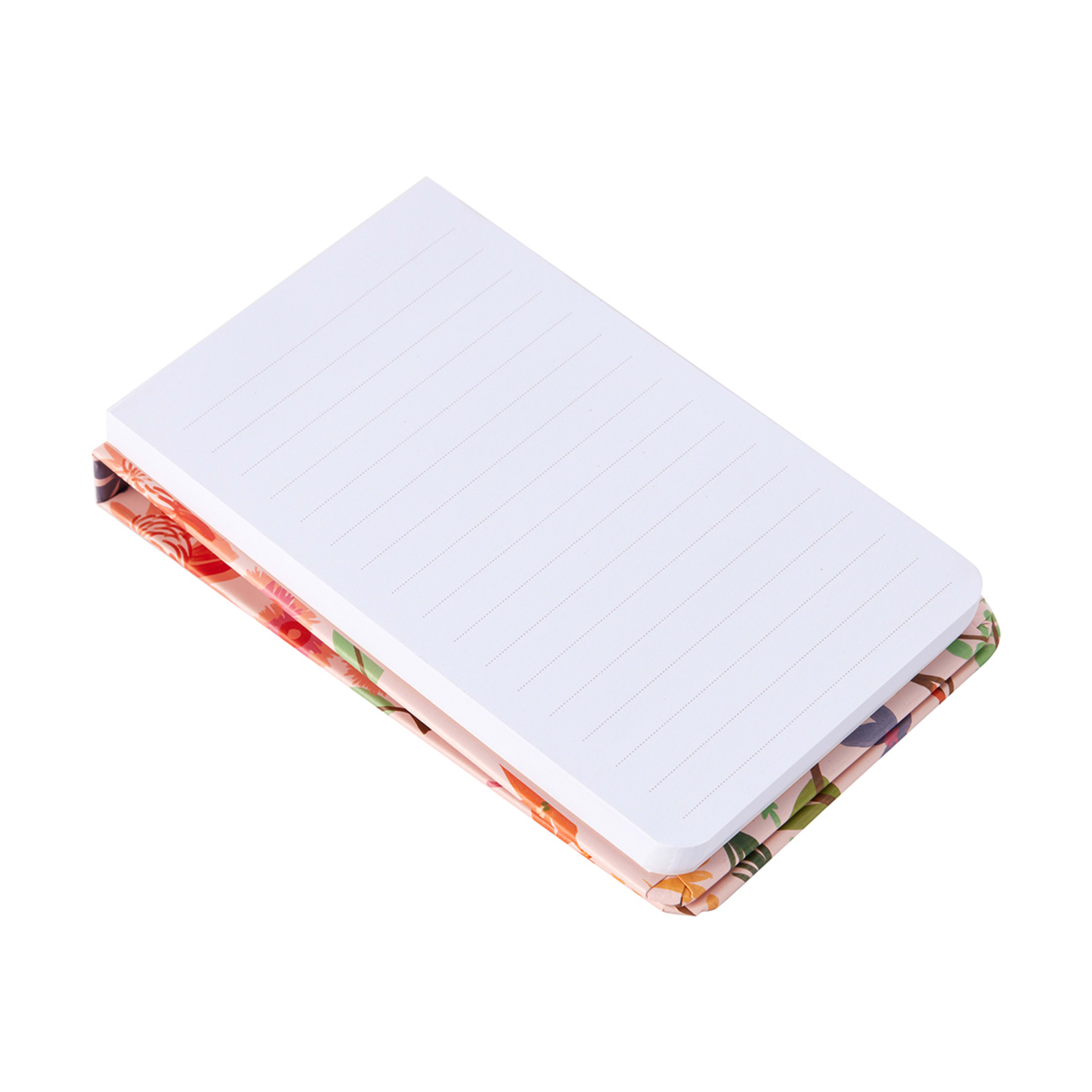Slim Hardcover Notepad Floral Kmart