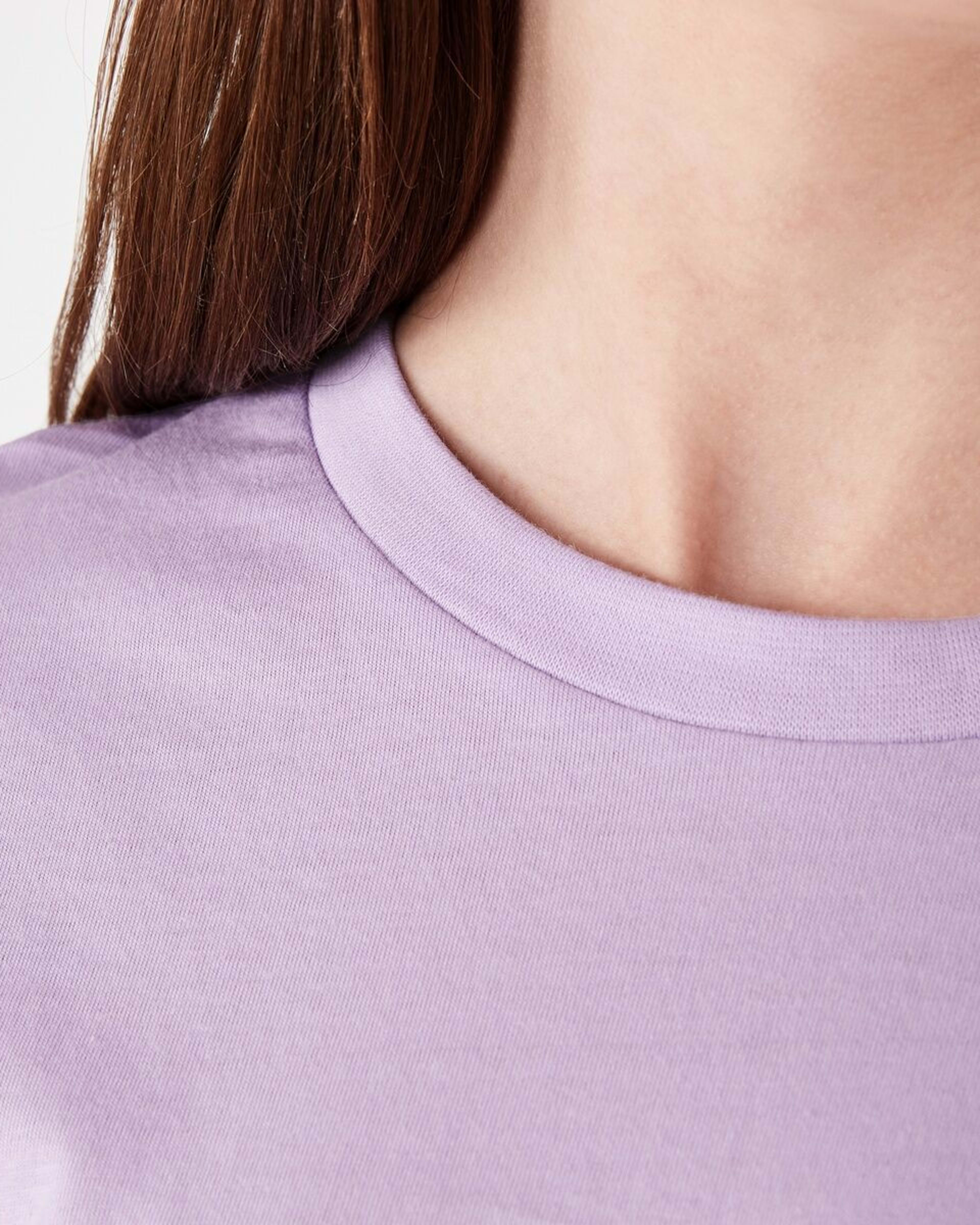 5 Short Sleeve Cropped Print T-shirt LEISURE CLUB PASTEL LILAC, 5 of 8